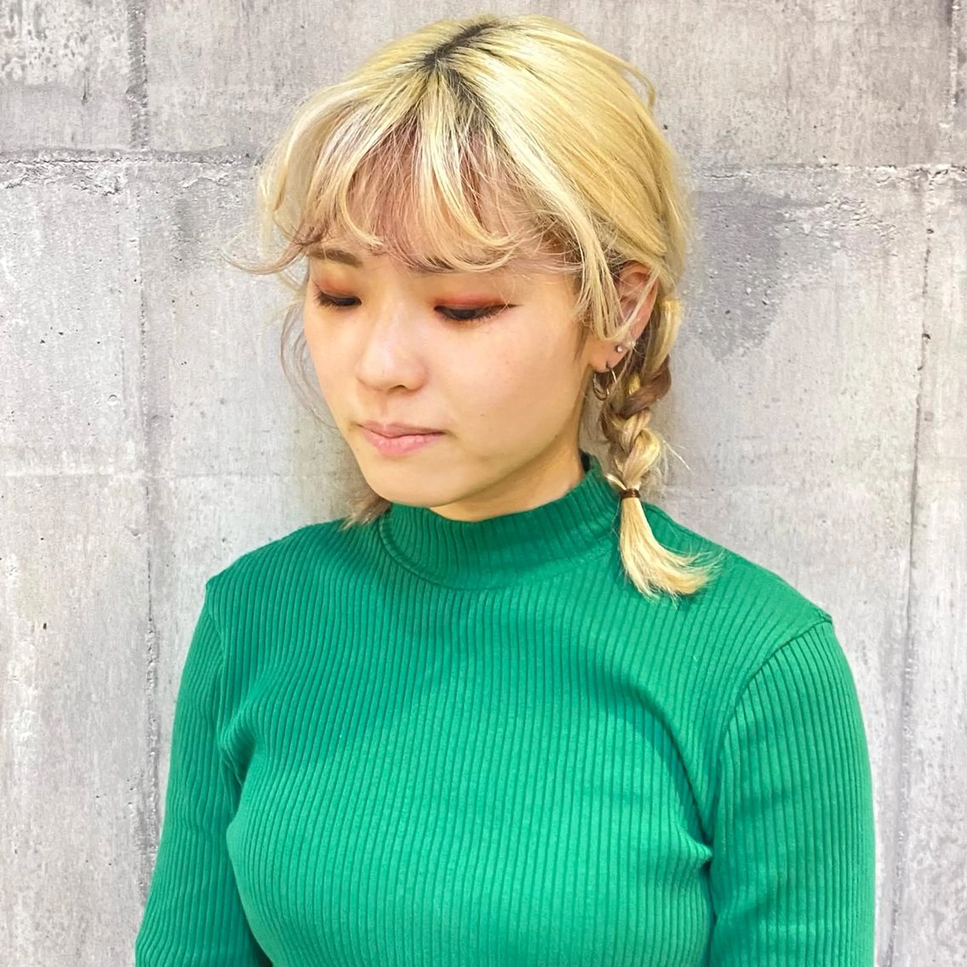 ミディアム カラー ブリーチ ヘアカラー 比嘉 陽のヘアスタイル