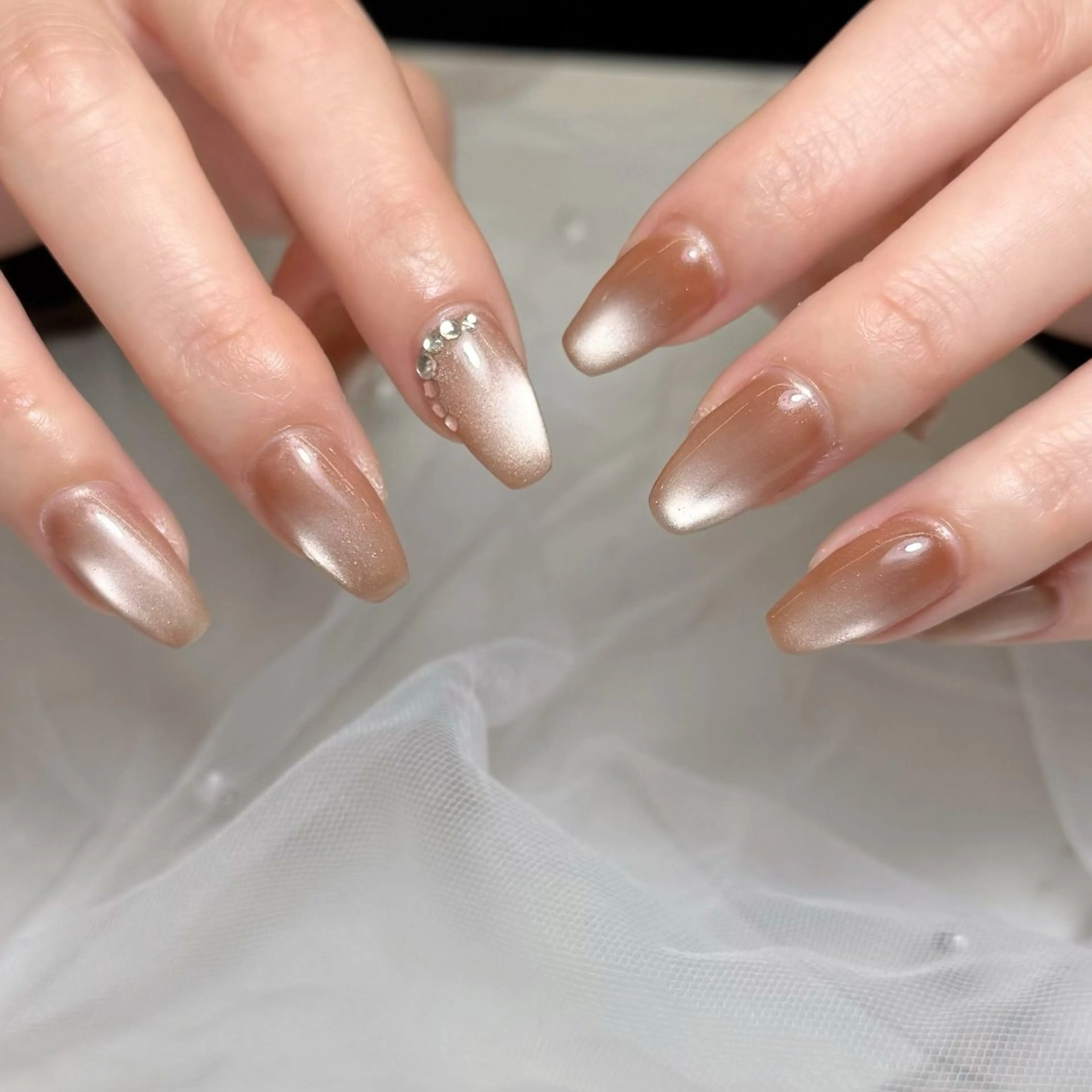 ネイル ハンドネイル mau🩵nail 堺筋本町｜心斎橋のネイルデザイン