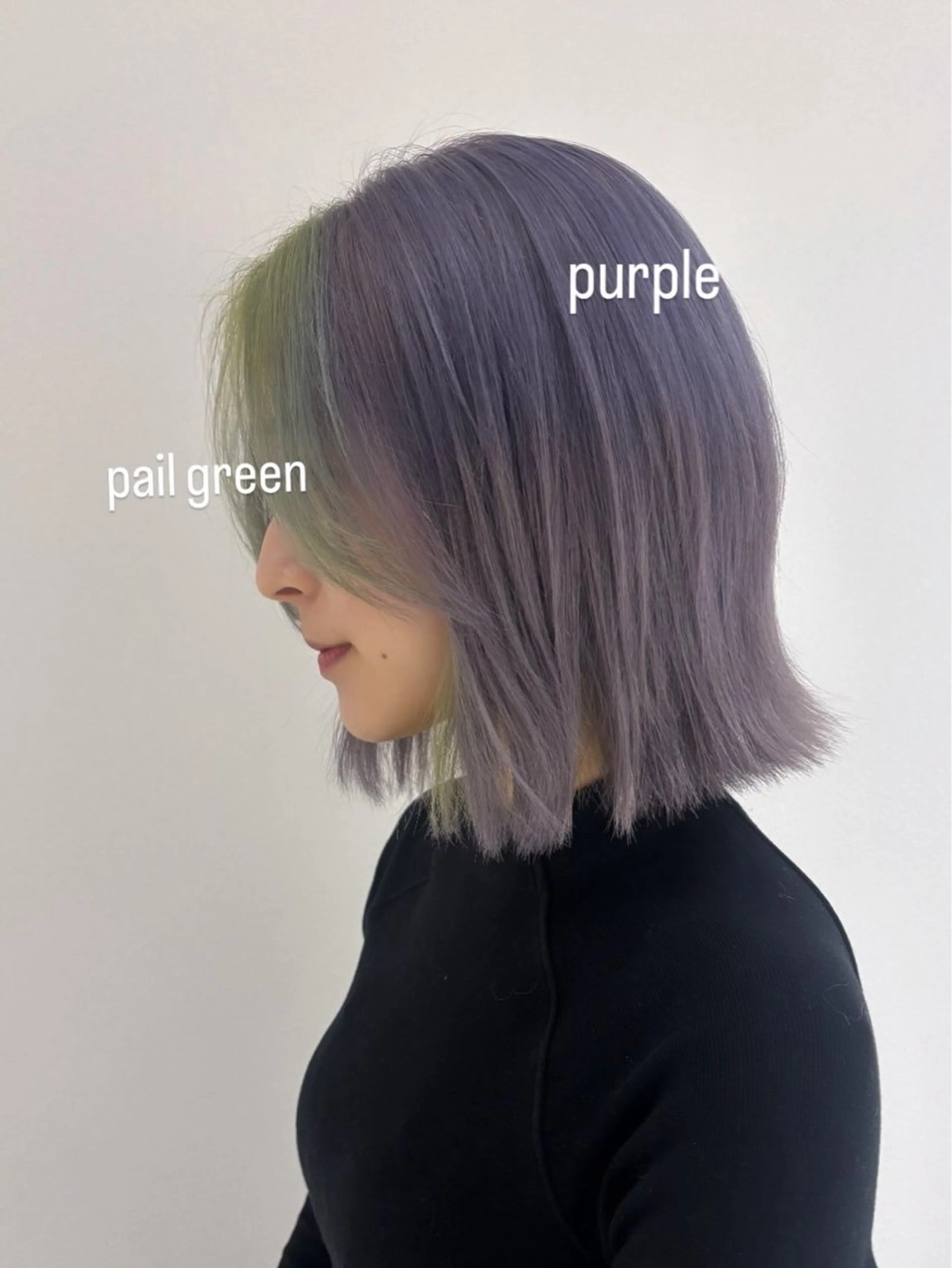 セミロング カラー カット ヘアカラー 🍓ハイトーンカラー 🎀nene🍓のヘアスタイル