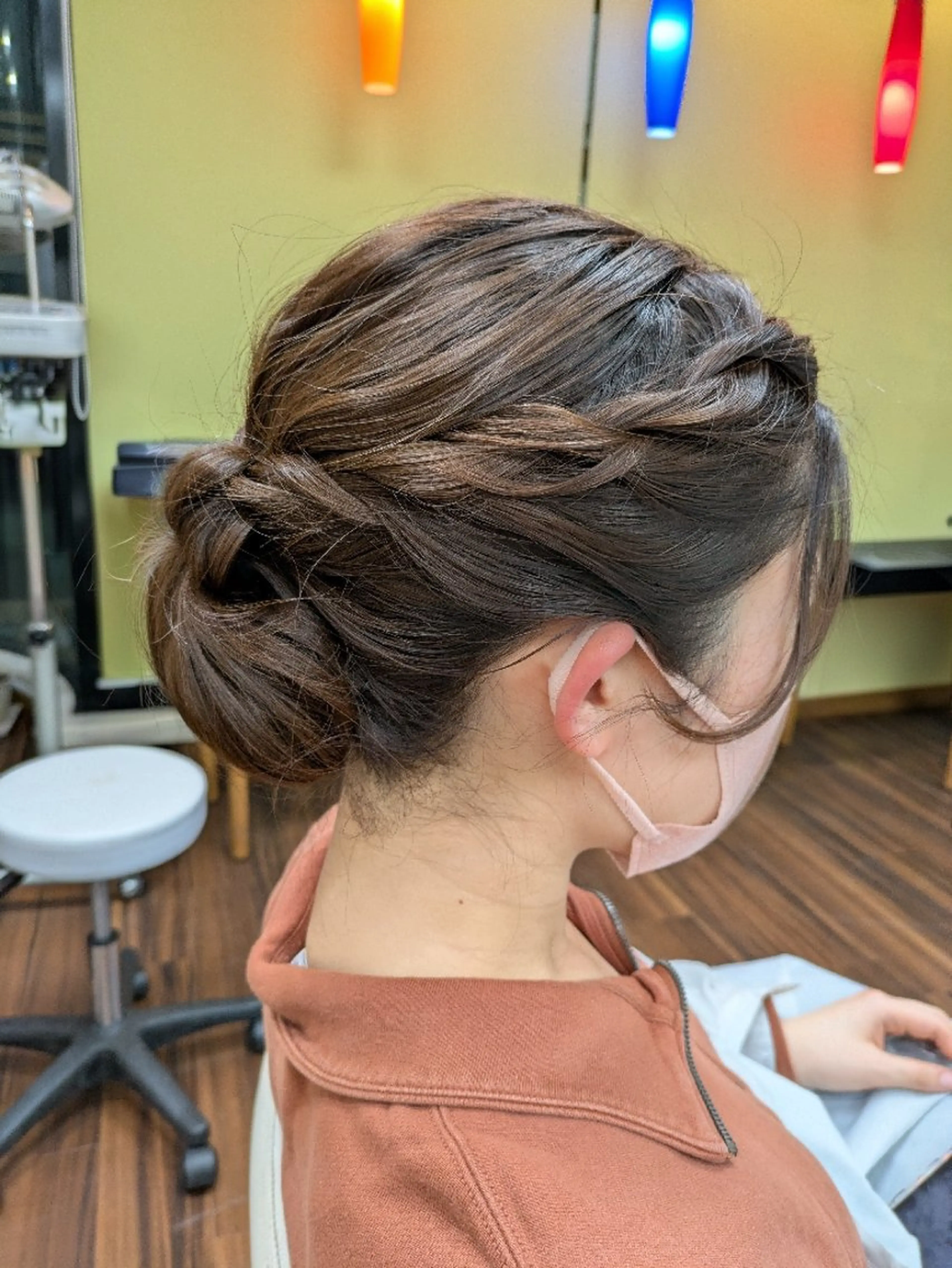 ヘアアレンジ 卒業式のヘアスタイル 大人女性カット/ヘア セット✨️片本🌸のヘアスタイル