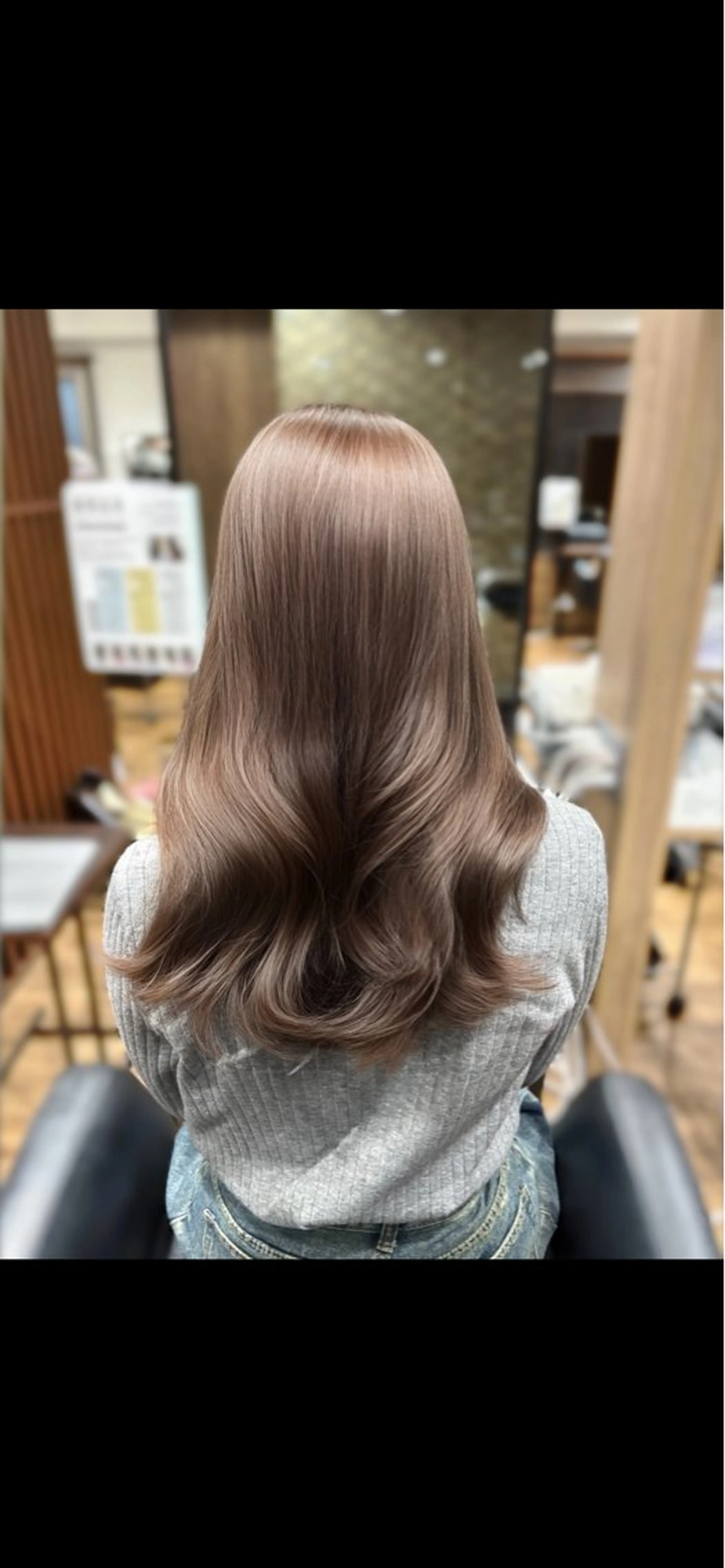 ロング ヘアカラー ❤️‍🔥ベージュカ ラー❤️‍🔥まゆかのヘアスタイル