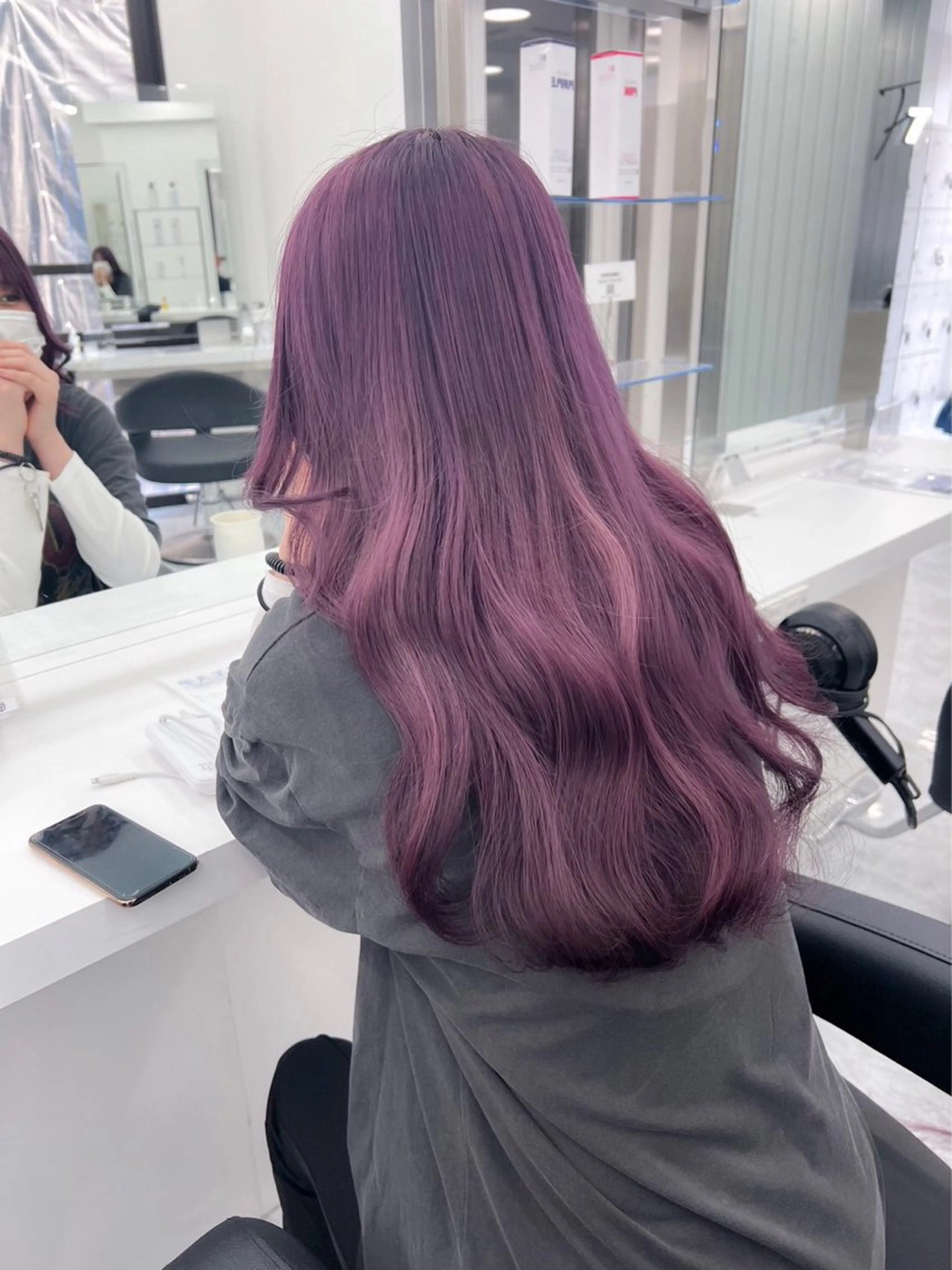 セミロング カラー ヘアアレンジ ヘアカラー ヘッドスパ ヘアセット 🪞official FRUITS渋谷🩰のヘアスタイル