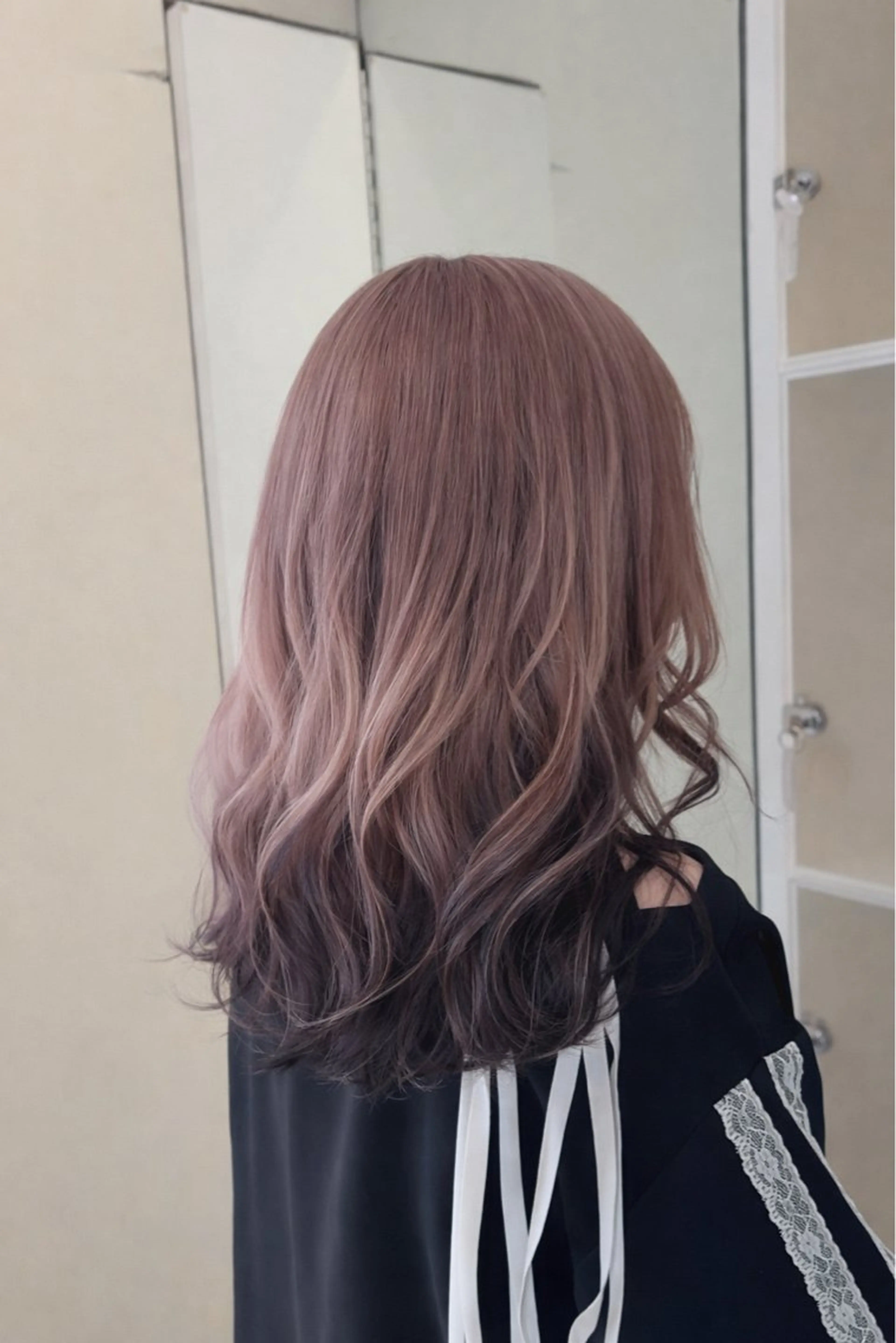 ロング カット ヘアカラー 初カラー/透け感 カラー/neneのヘアスタイル