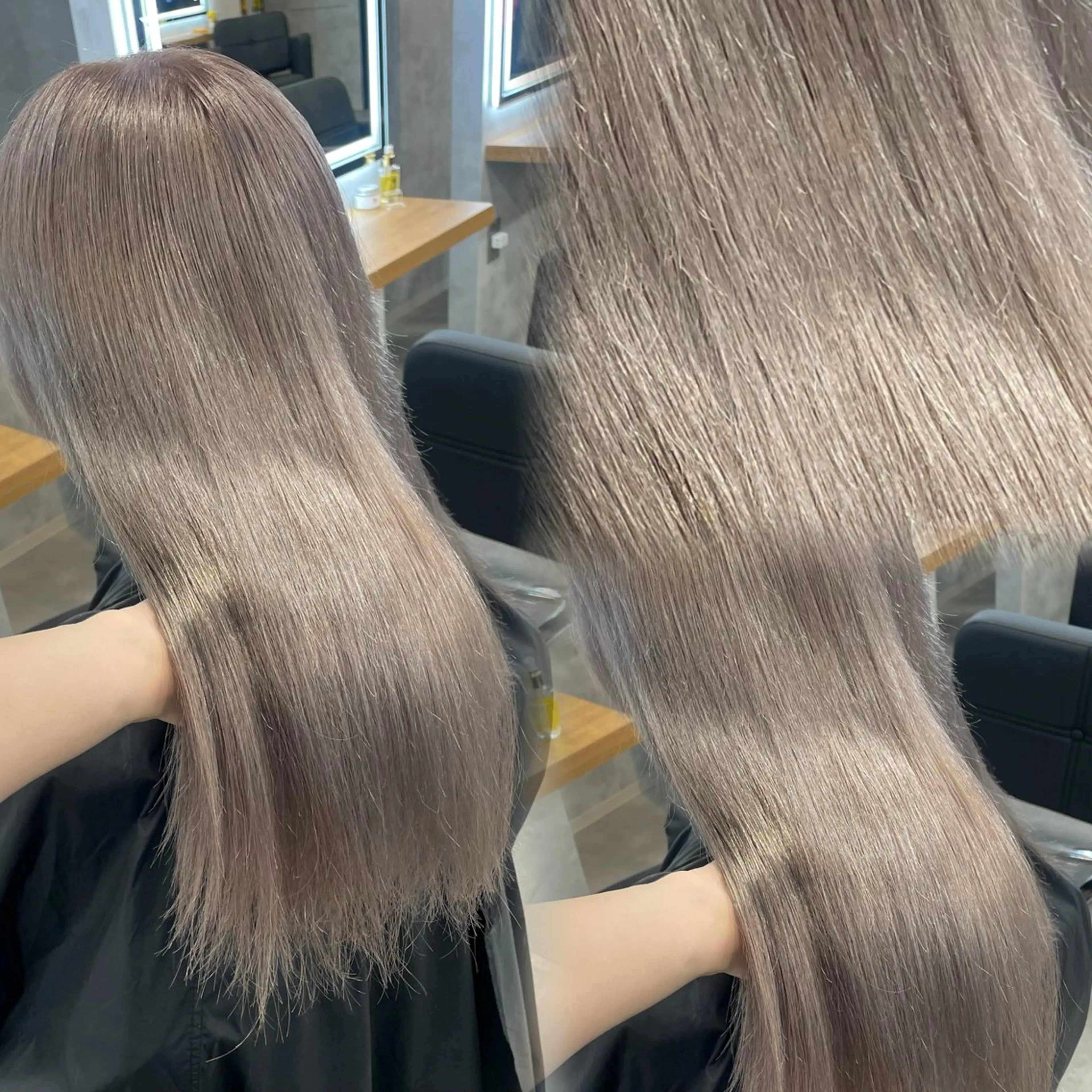 セミロング カラー ヘアアレンジ ヘアカラー トリートメント 透明感カラー/推しカ ラー☁️JURAのヘアスタイル