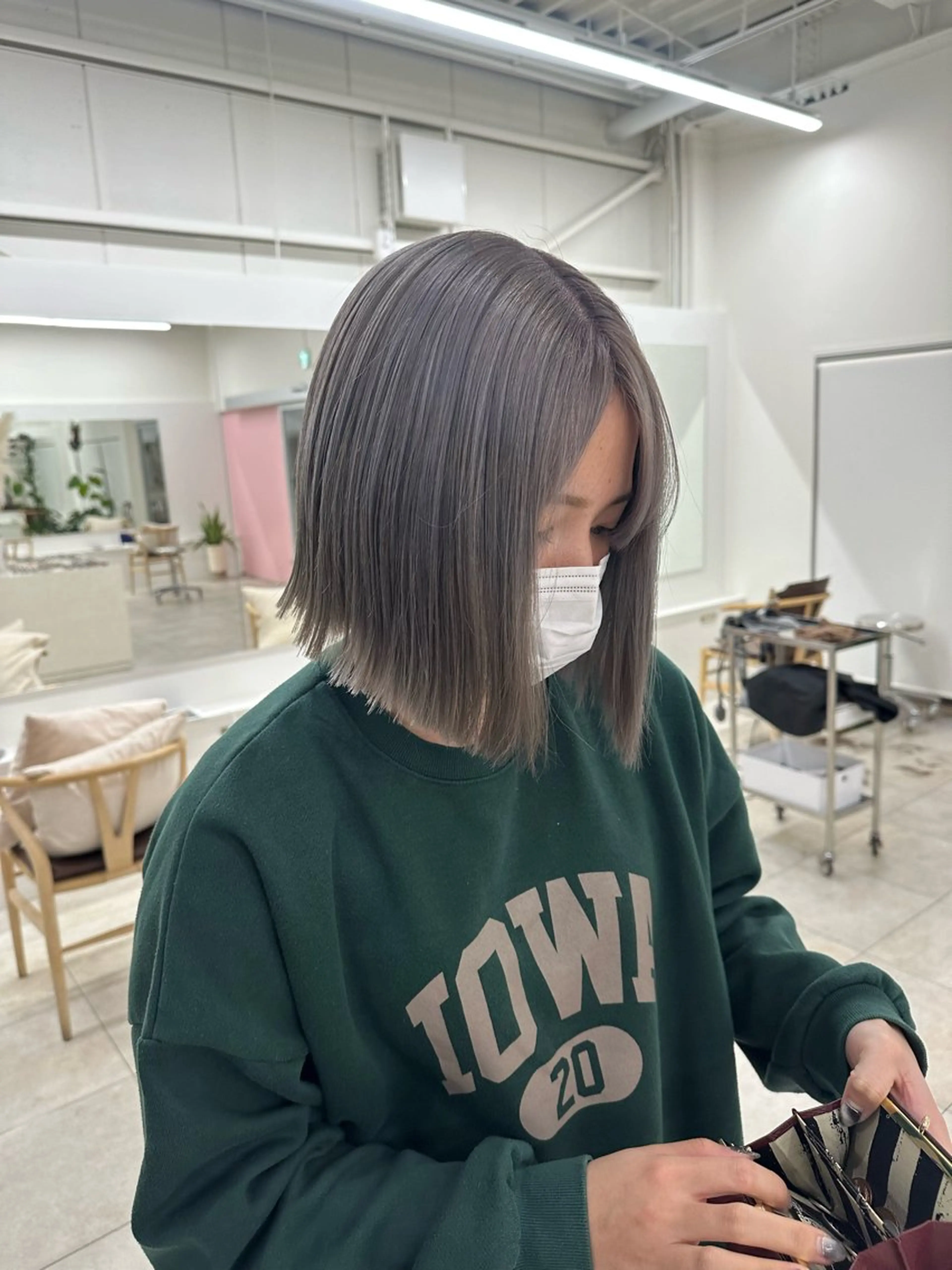 ショート 切りっぱなしボブ ボブ 平井 深優のヘアスタイル