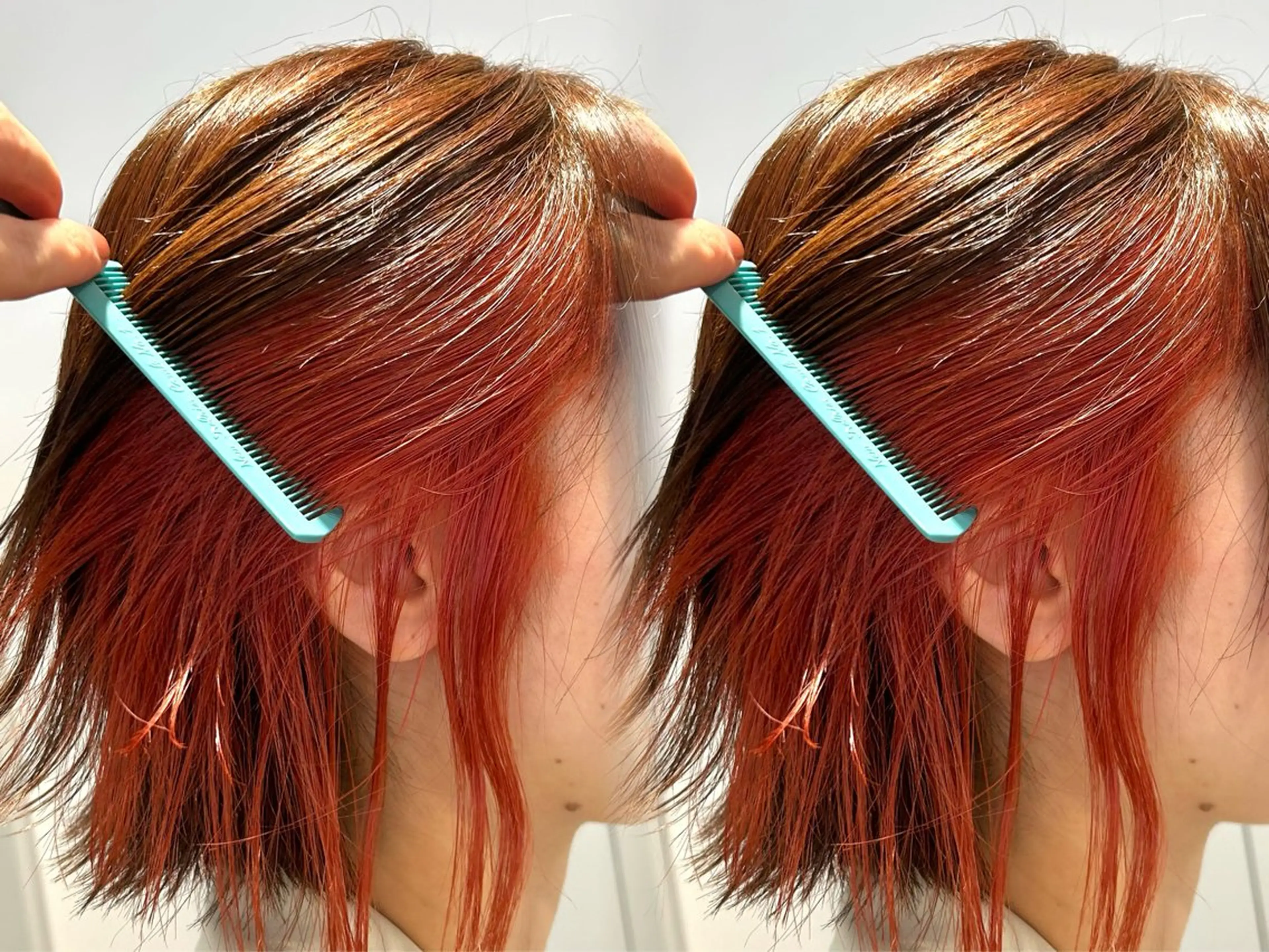 ミディアム カラー インナーカラー ボブ くびれヘア カット ヘアカラー トリートメント 池袋/レイヤー/ 顔まわり/taigaのヘアスタイル