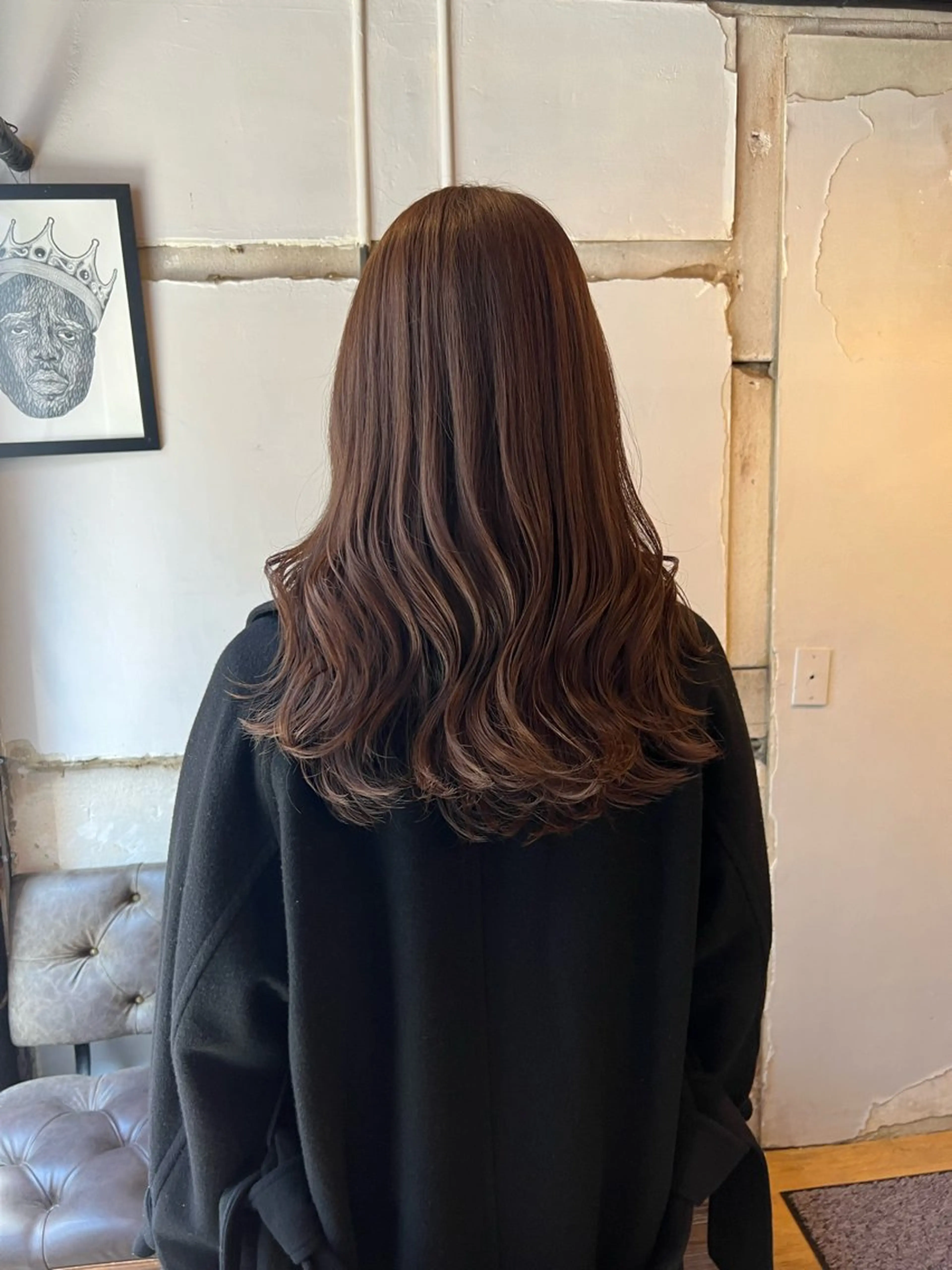 セミロング カラー ブラウンカラー ショコラブラウン DUMBO所属・【完全マンツー 恵比寿】佐藤 翔のヘアスタイル