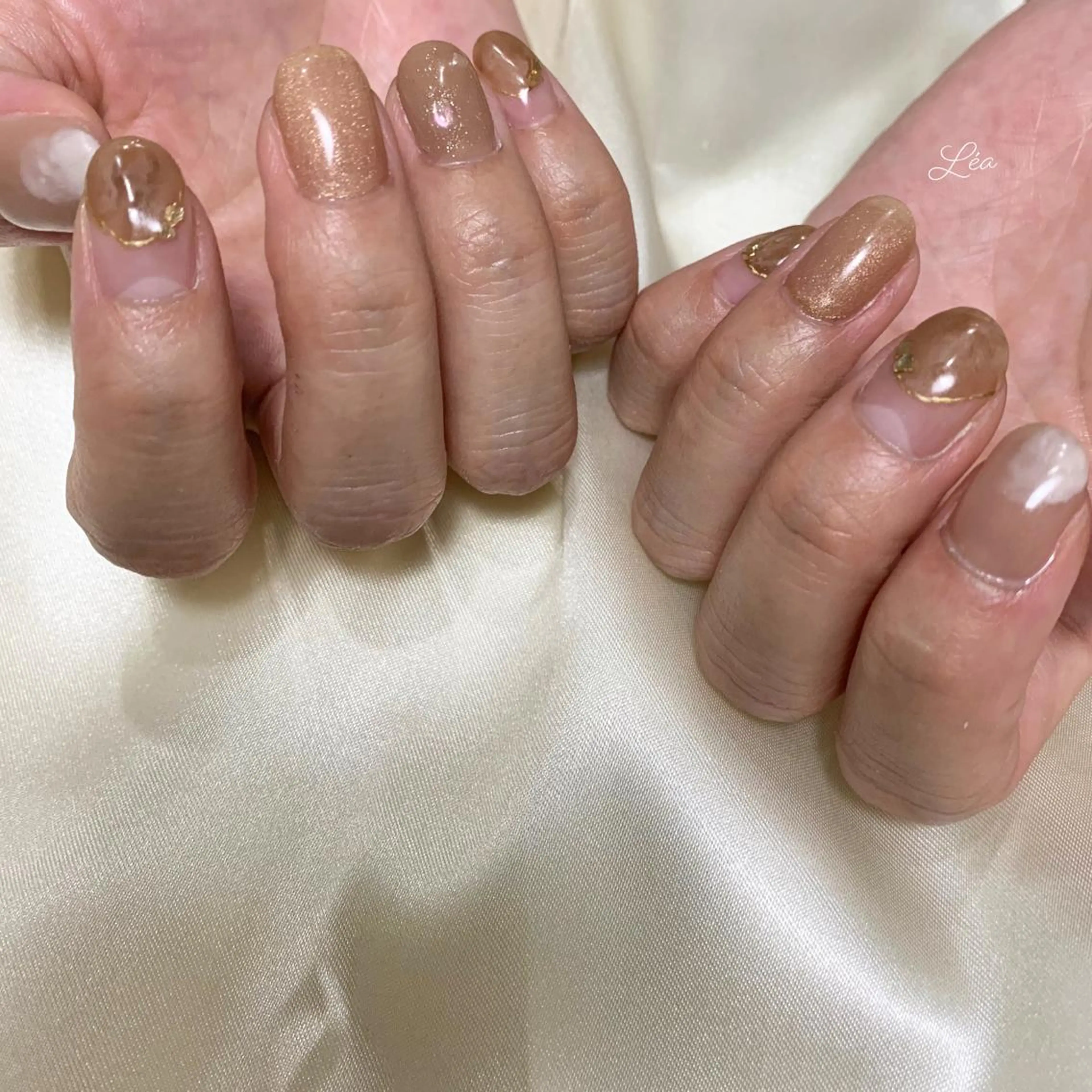 ネイル ジェルネイル パラジェル ソフトジェル Léa nailのネイルデザイン