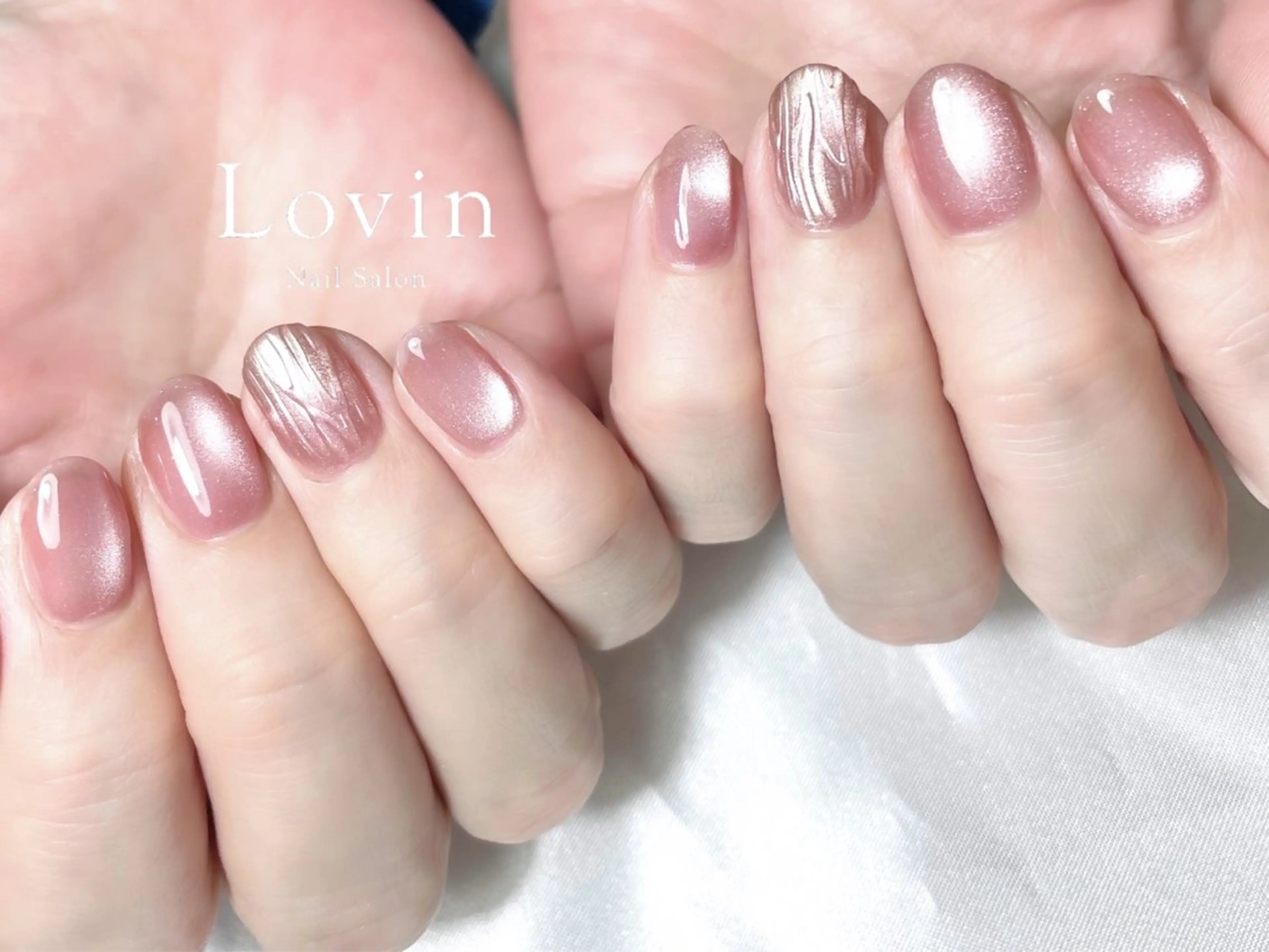 ネイル ジェルネイル 氷ネイル・うるうるネイル マグネットネイル ニュアンスネイル オフィスネイル k-two nailのネイルデザイン