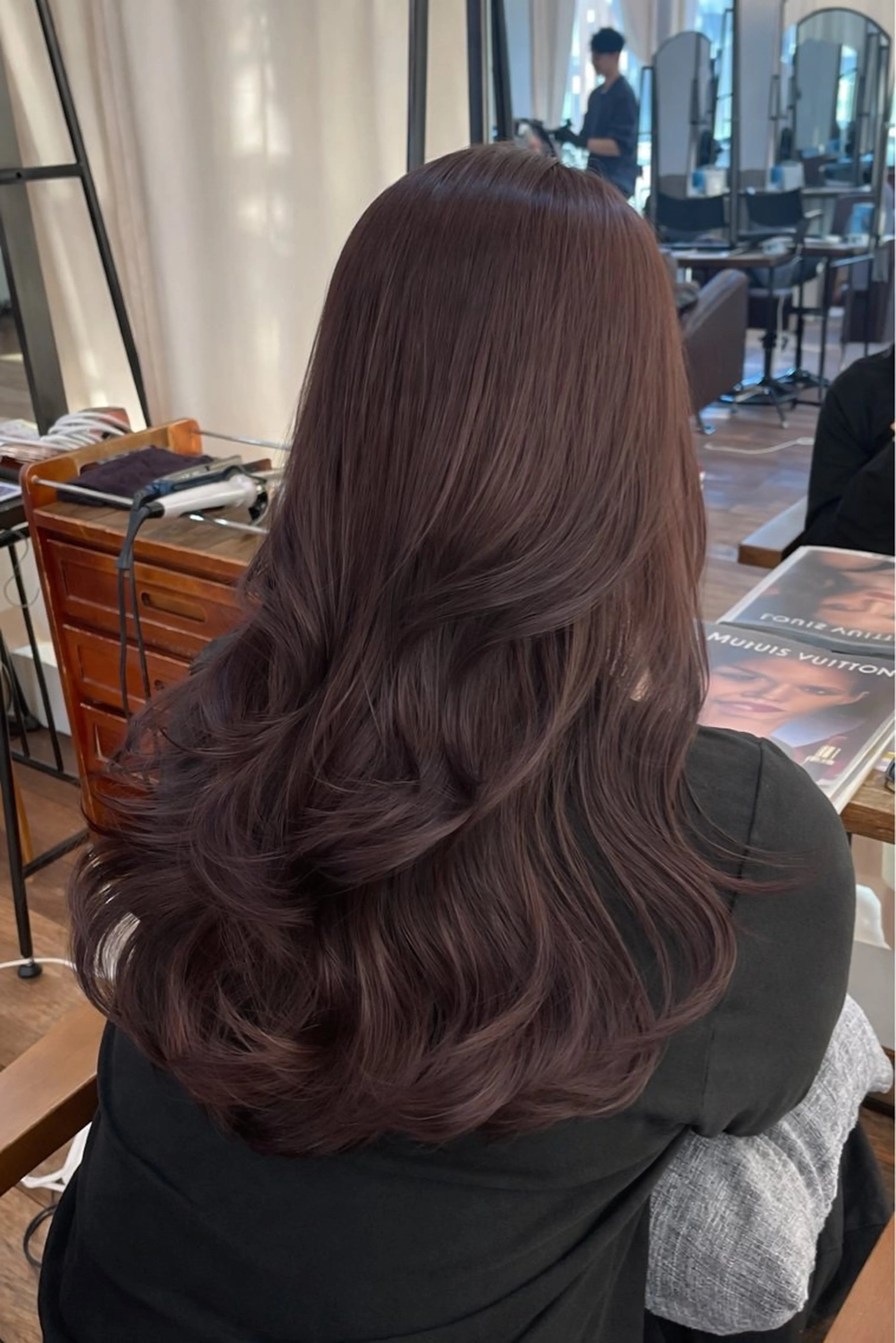 ロング 縮毛矯正 ヘアカラー kahona/カラー /パーマ/銀座のヘアスタイル