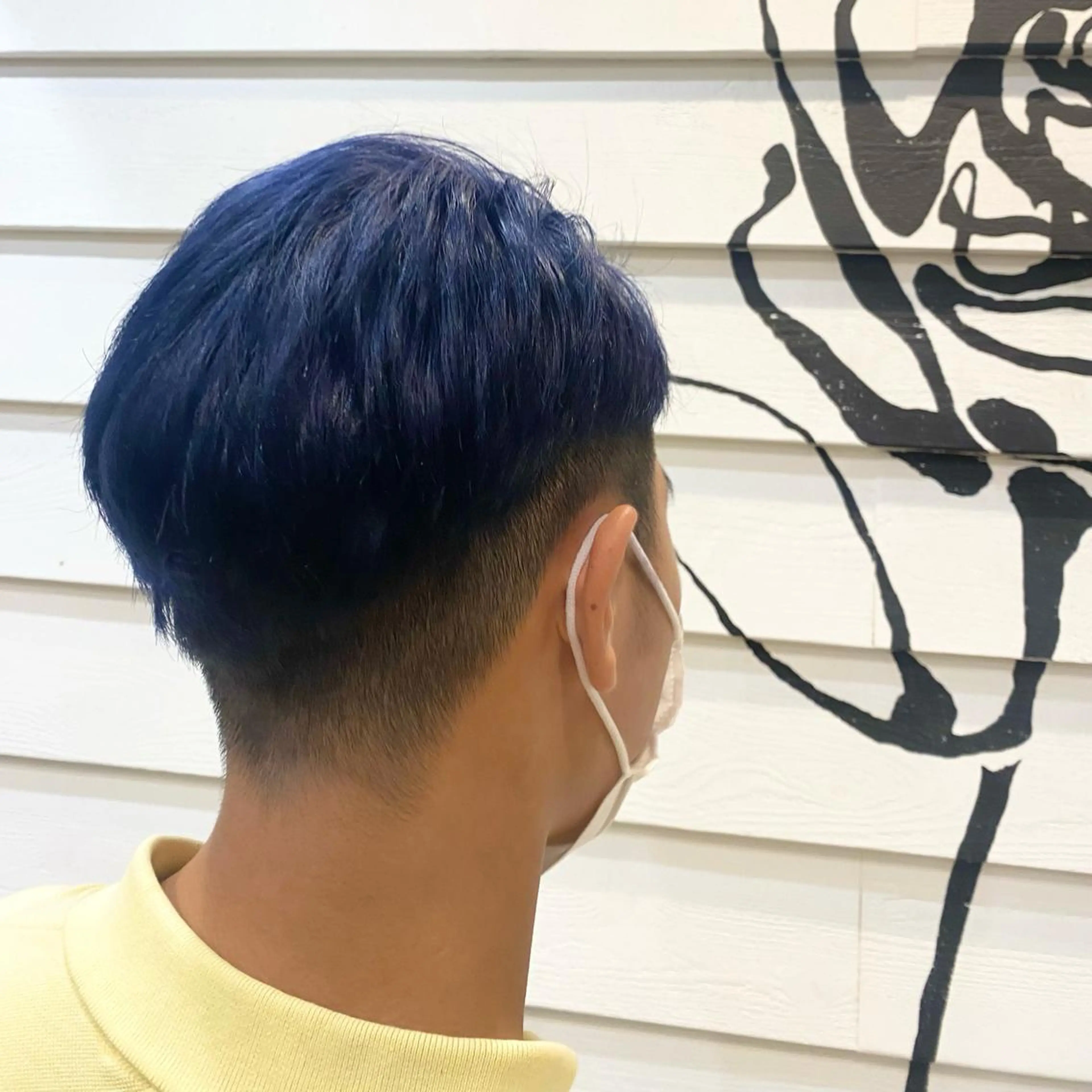 ショート カラー メンズ ブルーカラー ダブルカラー ‎🤍透明感カラー 【仙川】セリナ‎🤍のヘアスタイル