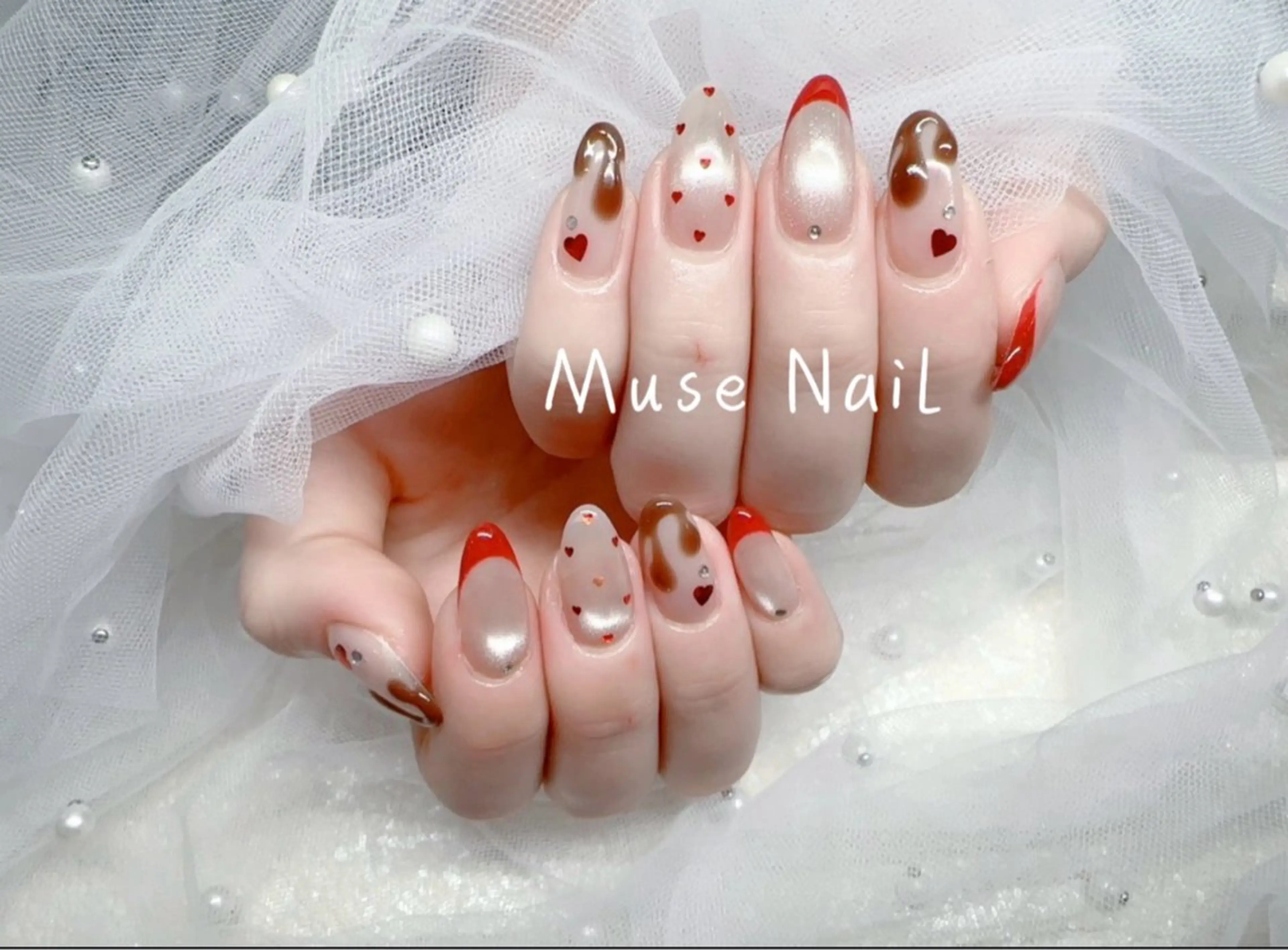 ネイル バレンタイン muse nailのネイルデザイン