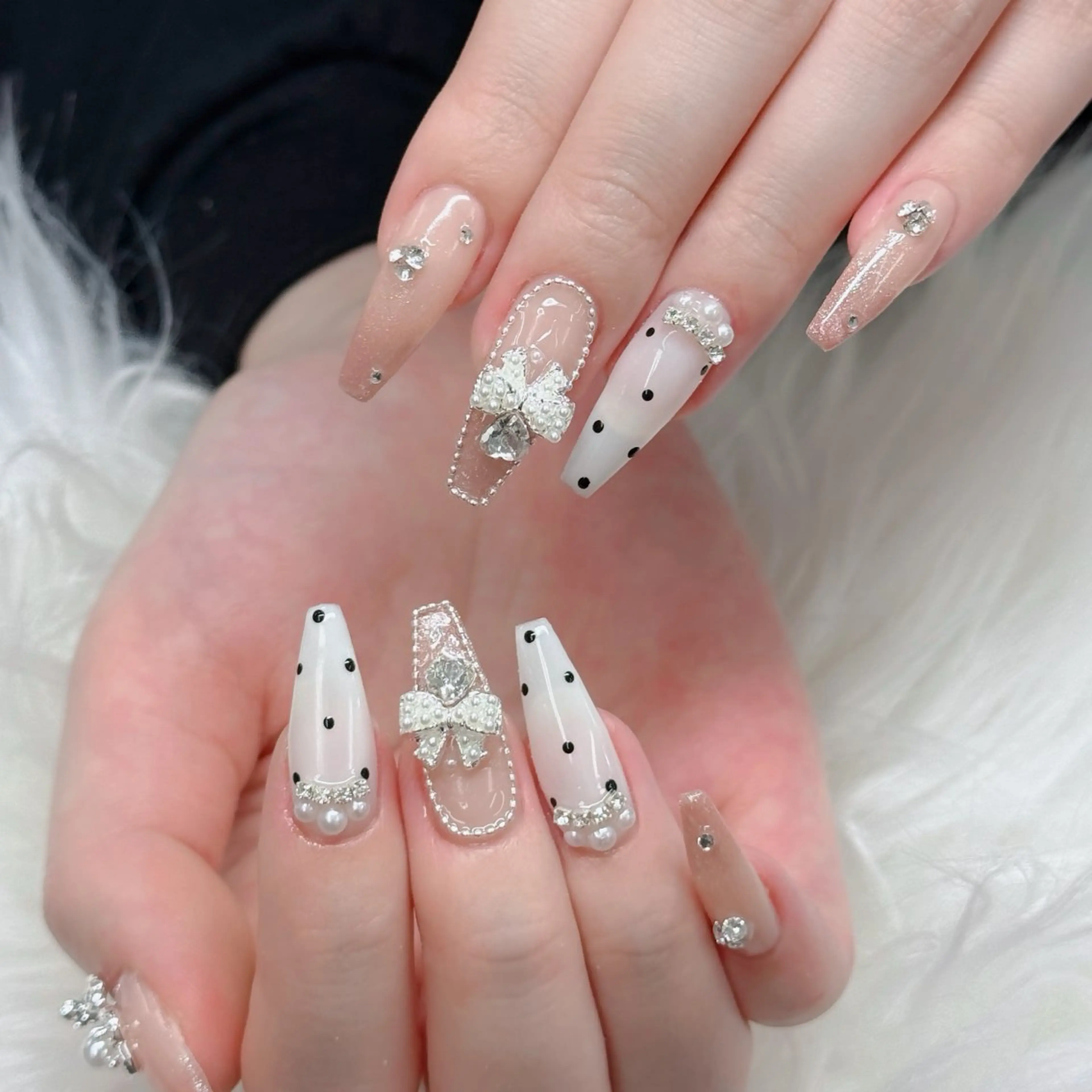 ネイル フットネイル フレンチネイル グラデーション 韓国ネイル ロングネイル ハンドネイル Hani Nail Salonのネイルデザイン