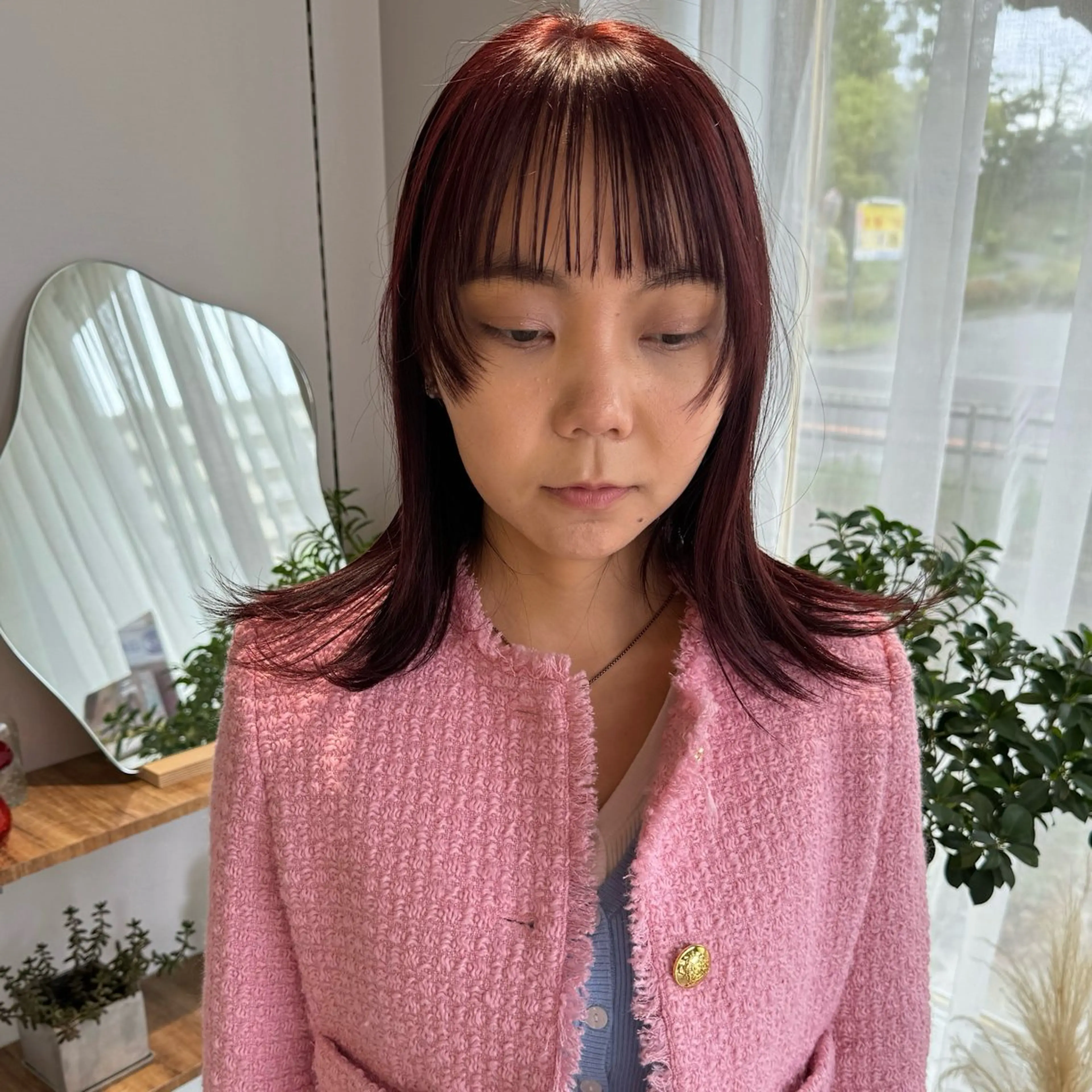 カラー cipre もものヘアスタイル