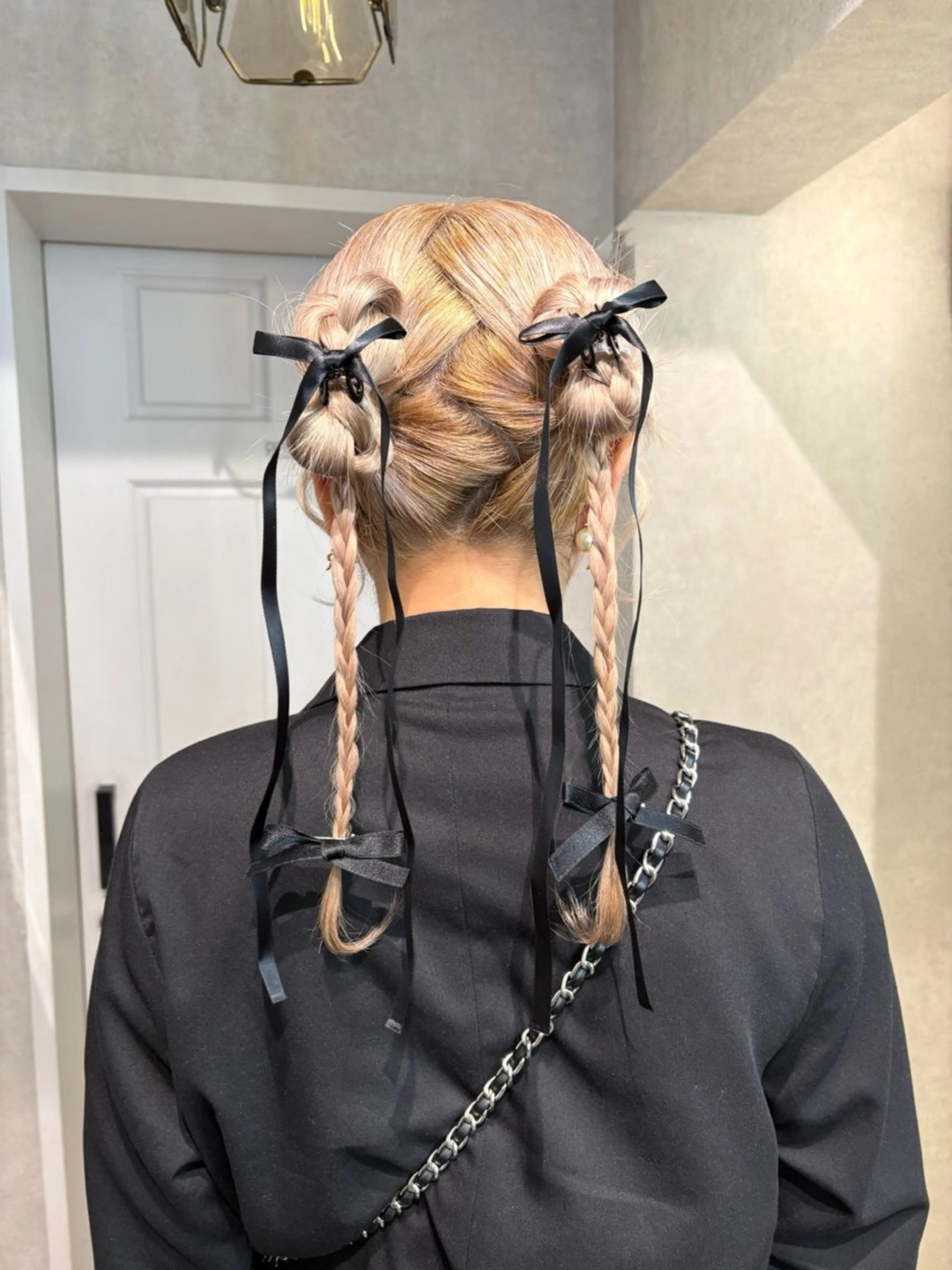 セミロング ヘアセット 透明感モテスタイル 💞SHIORI💞のヘアスタイル