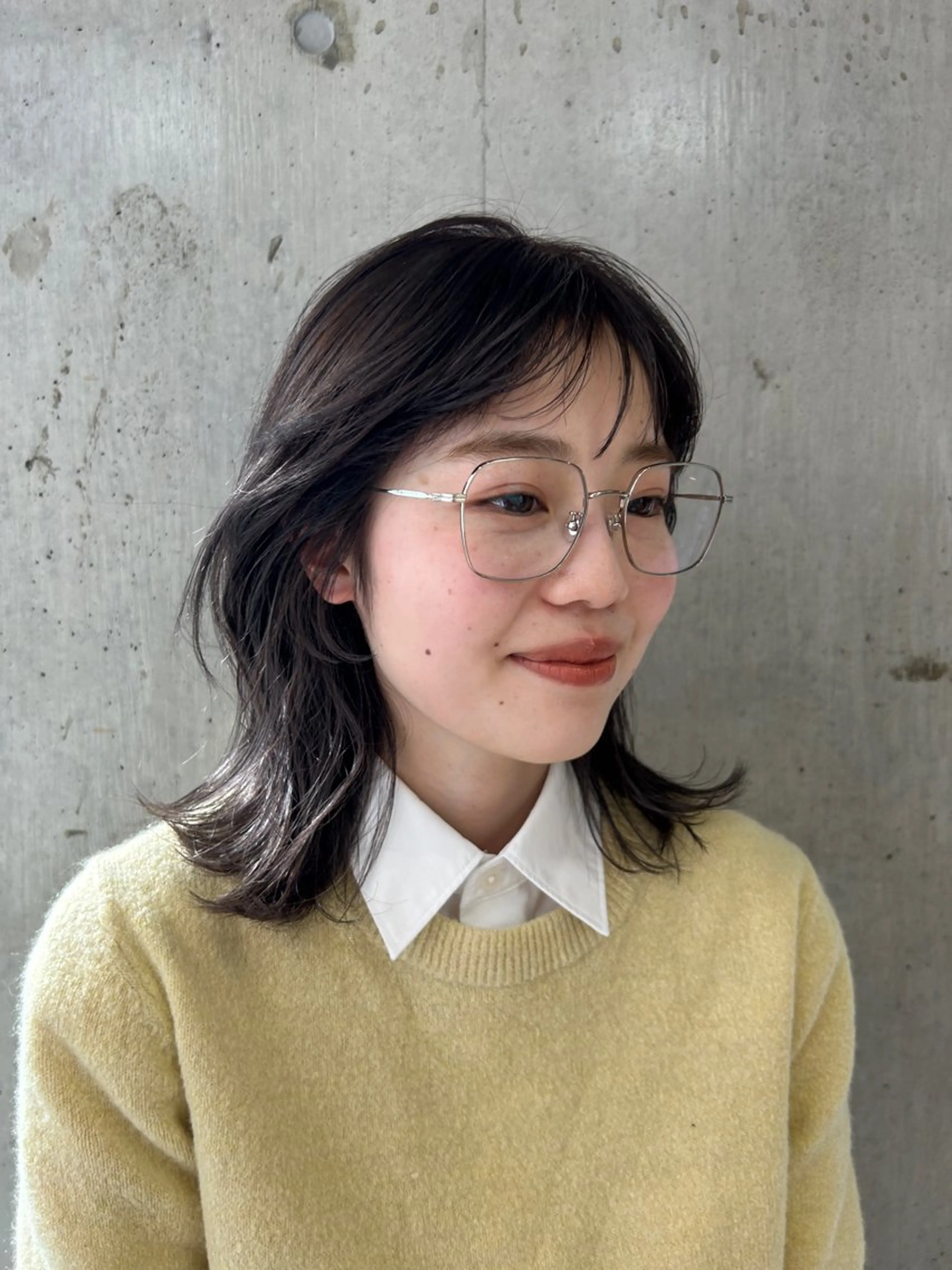 ミディアム カラー 透明感カラー エドルカラー グレージュ baLon.fem/ 澤田 奈々子のヘアスタイル