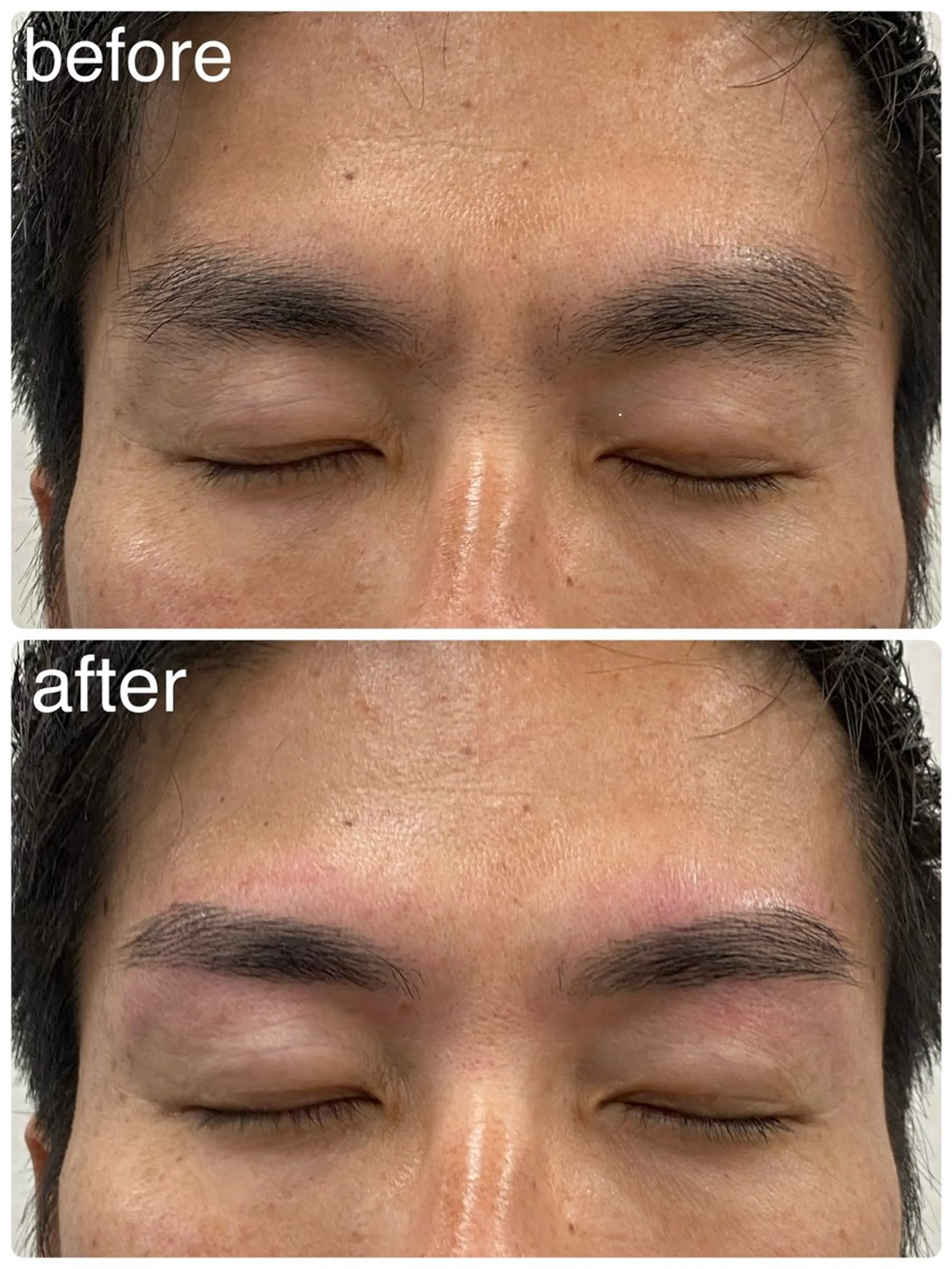 眉毛スタイリングの写真