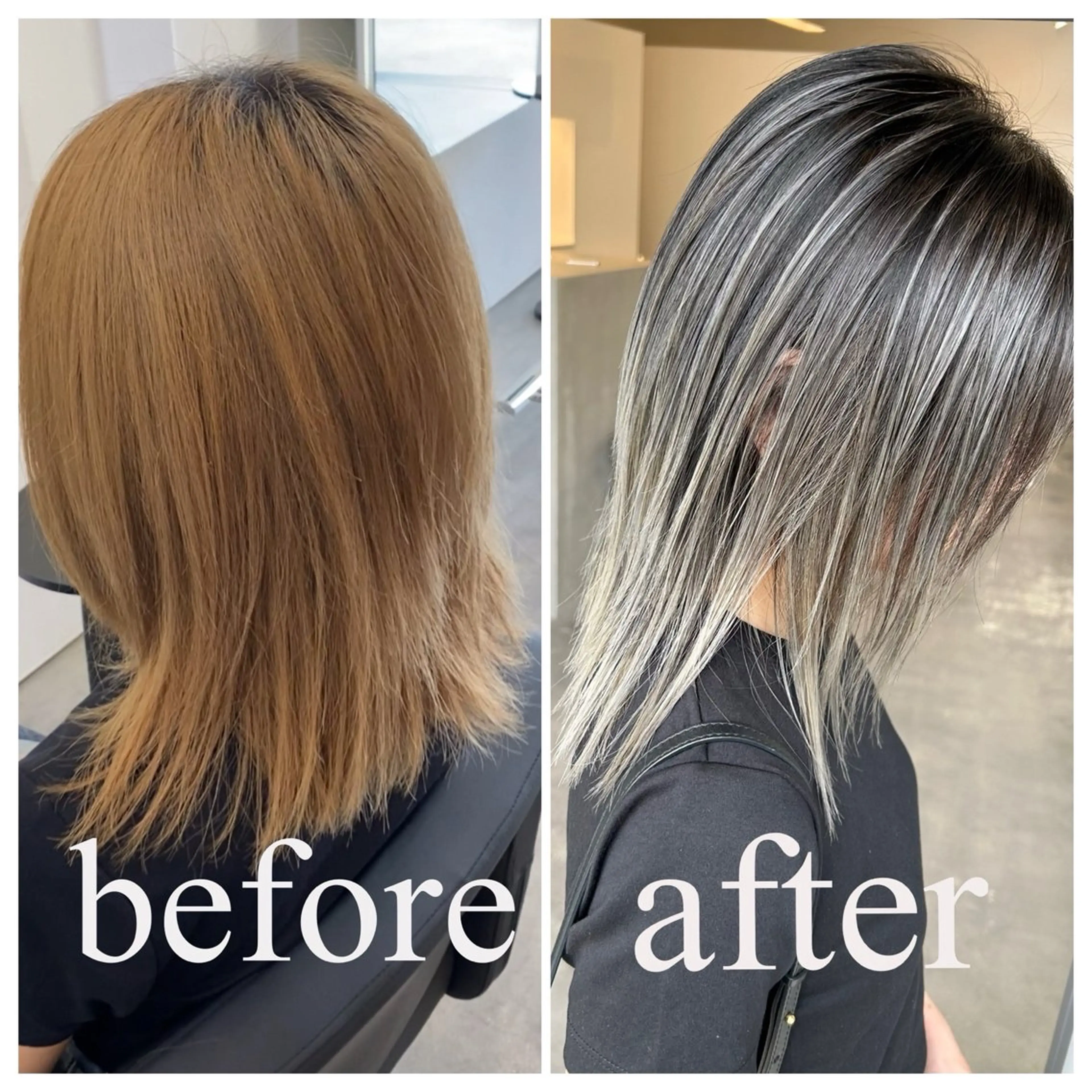 カラー ボブ 古賀 雄大のヘアスタイル