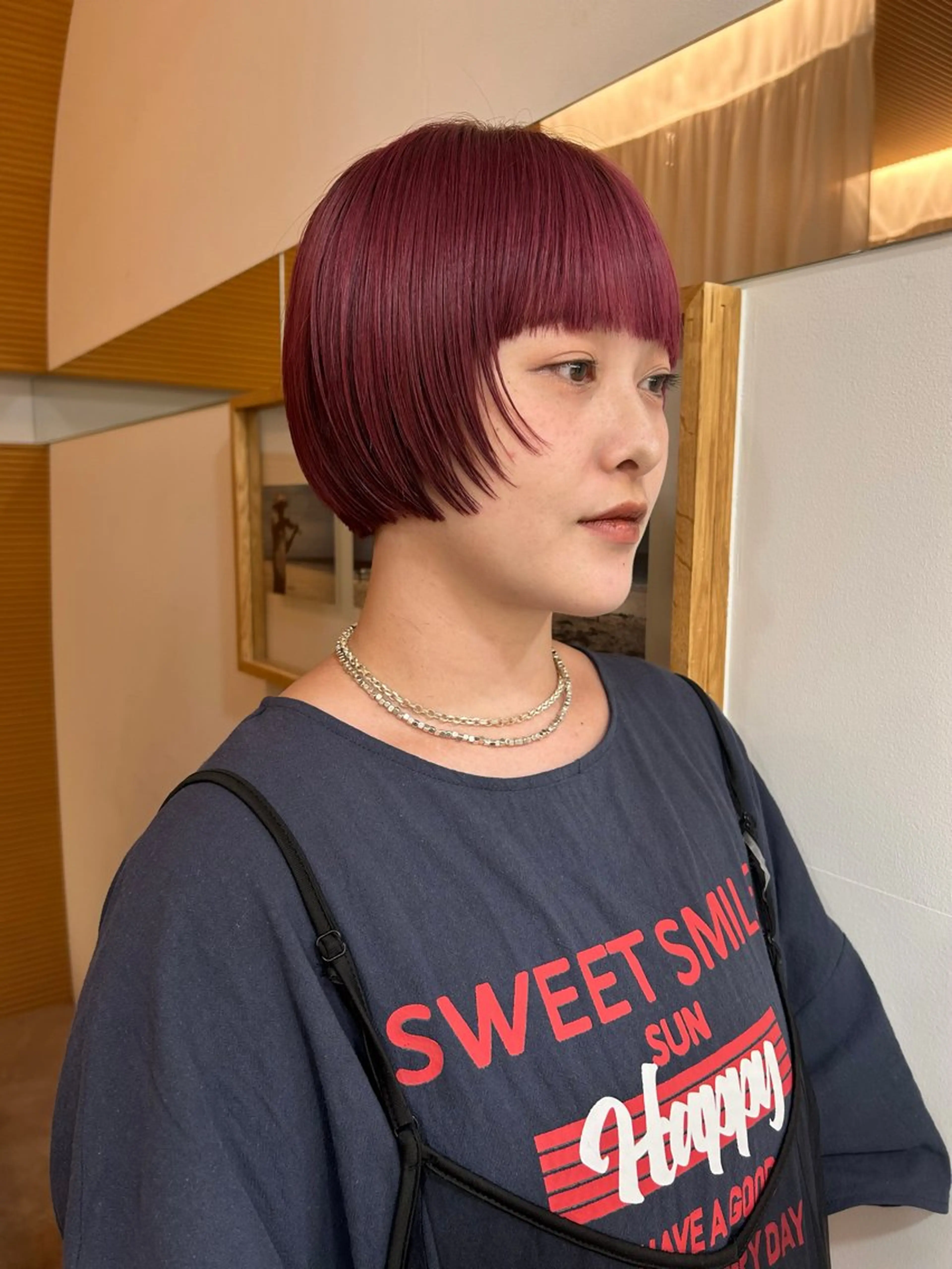 ショート ショートボブ ボブ ショートヘア ボブ・レイヤー ・パーマ【iri】のヘアスタイル