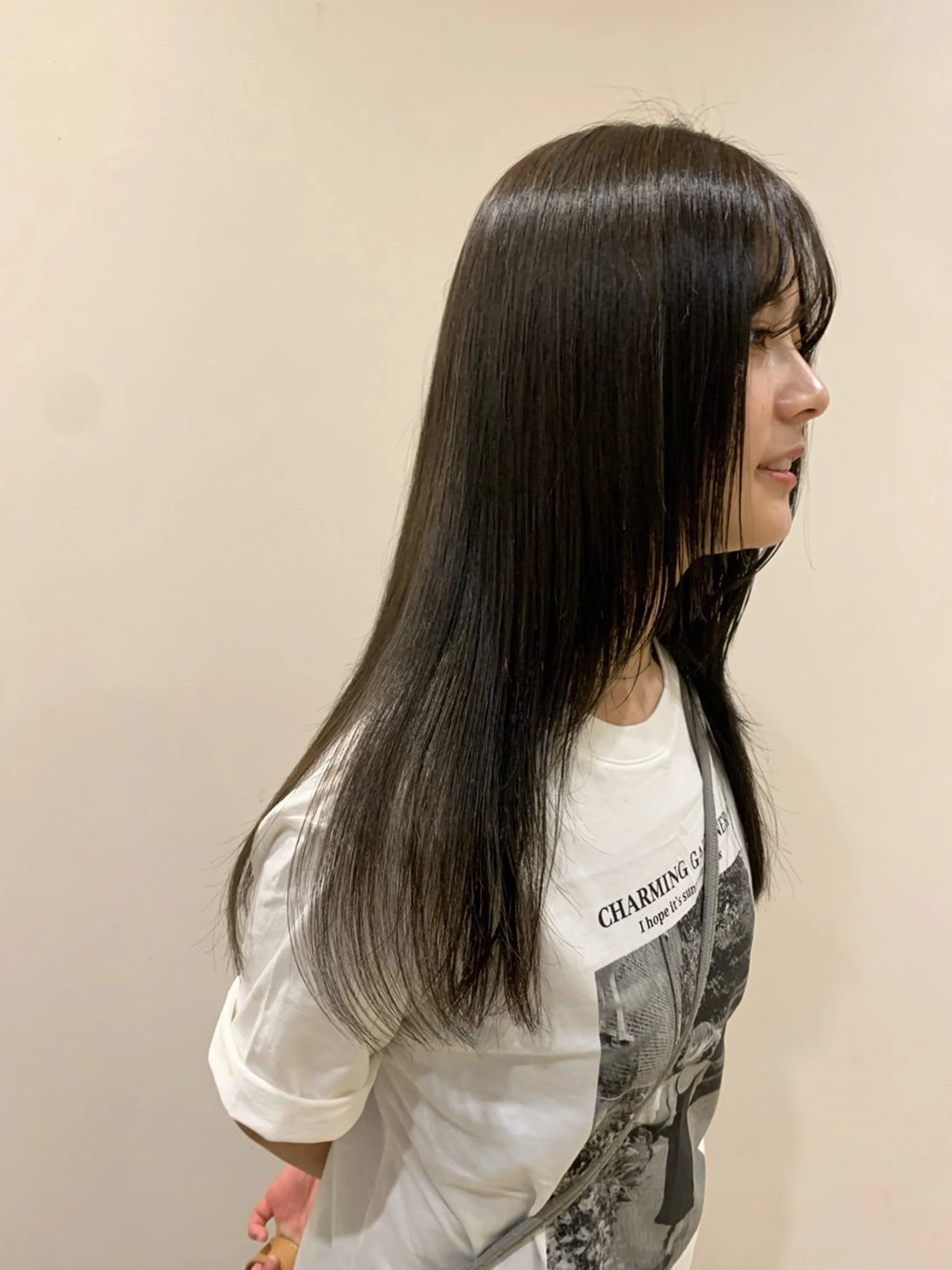 ロング カラー ヘアアレンジ ヘアカラー トリートメント 山口 樹里のヘアスタイル
