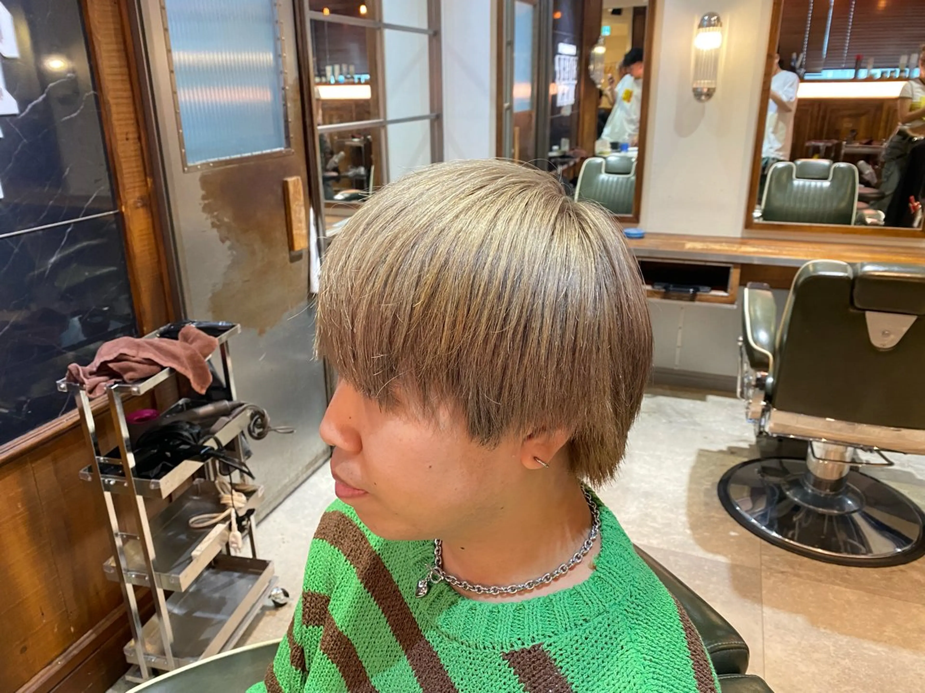 カラー メンズ メンズブリーチ ベージュカラー ブリーチ 池袋メンズ専門💣 玉造利樹のヘアスタイル