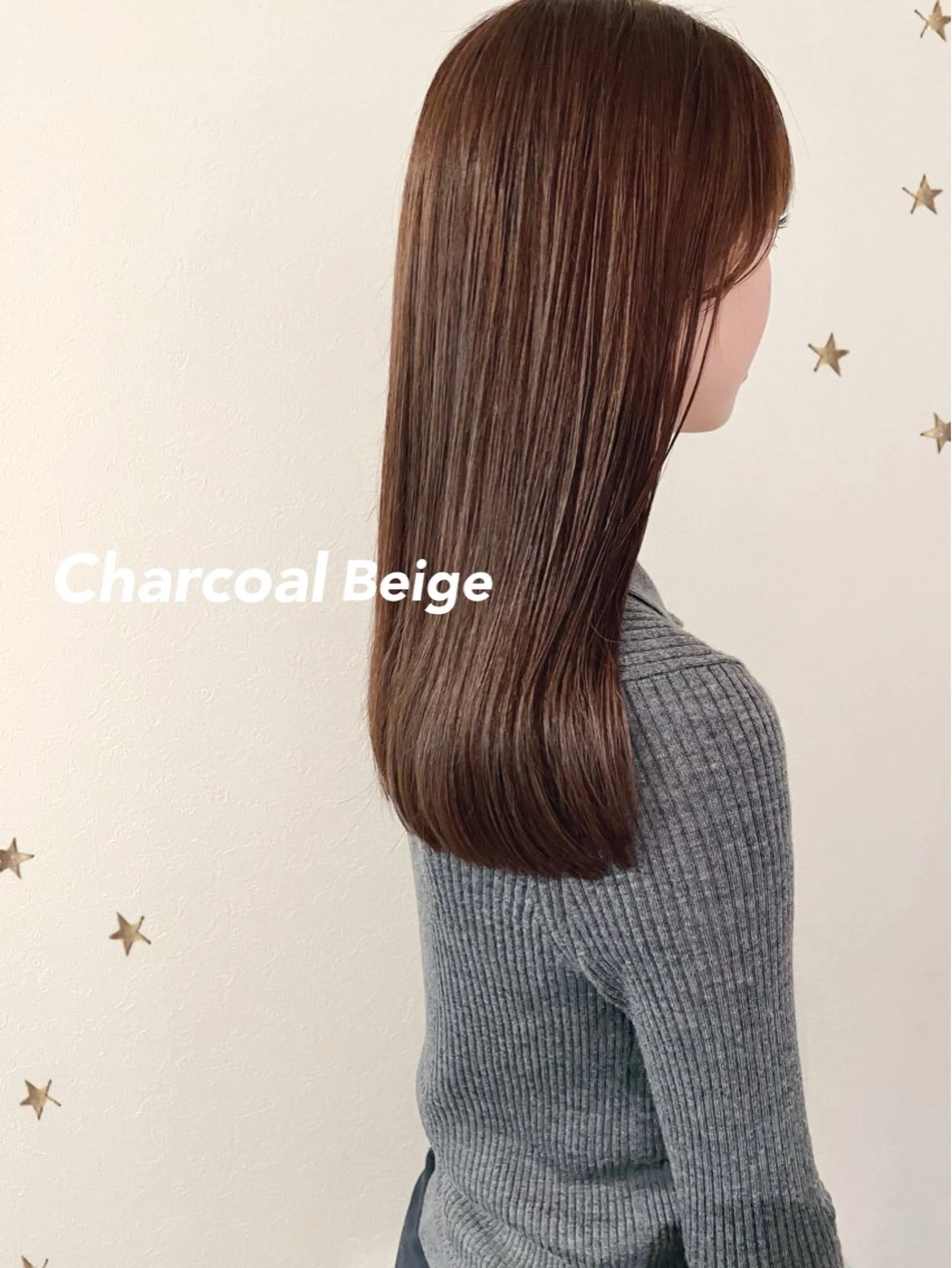 ロング カラー カット ヘアカラー 市川 千夏のヘアスタイル