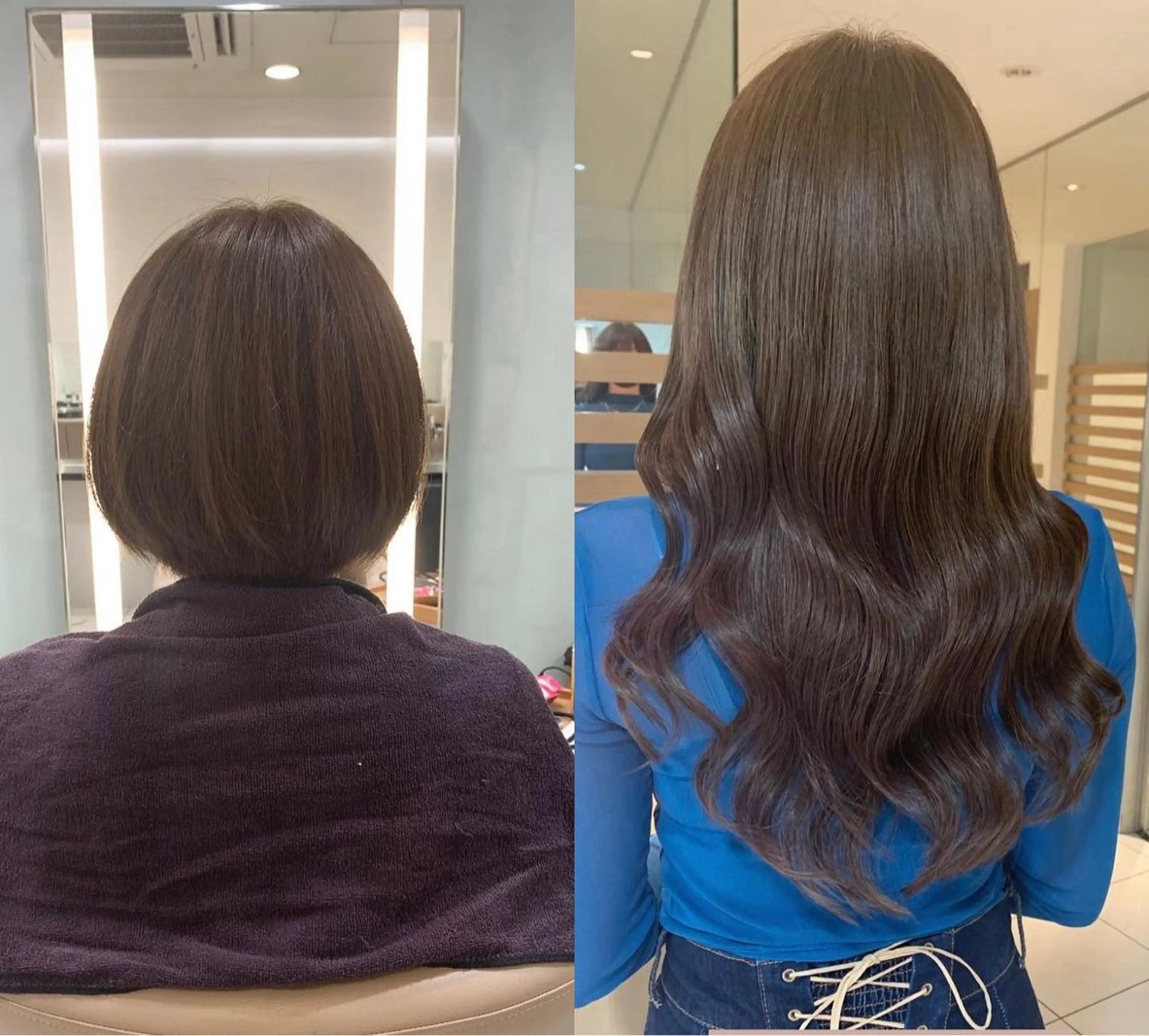 ロング シールエクステ エクステ コウ チホウのヘアスタイル