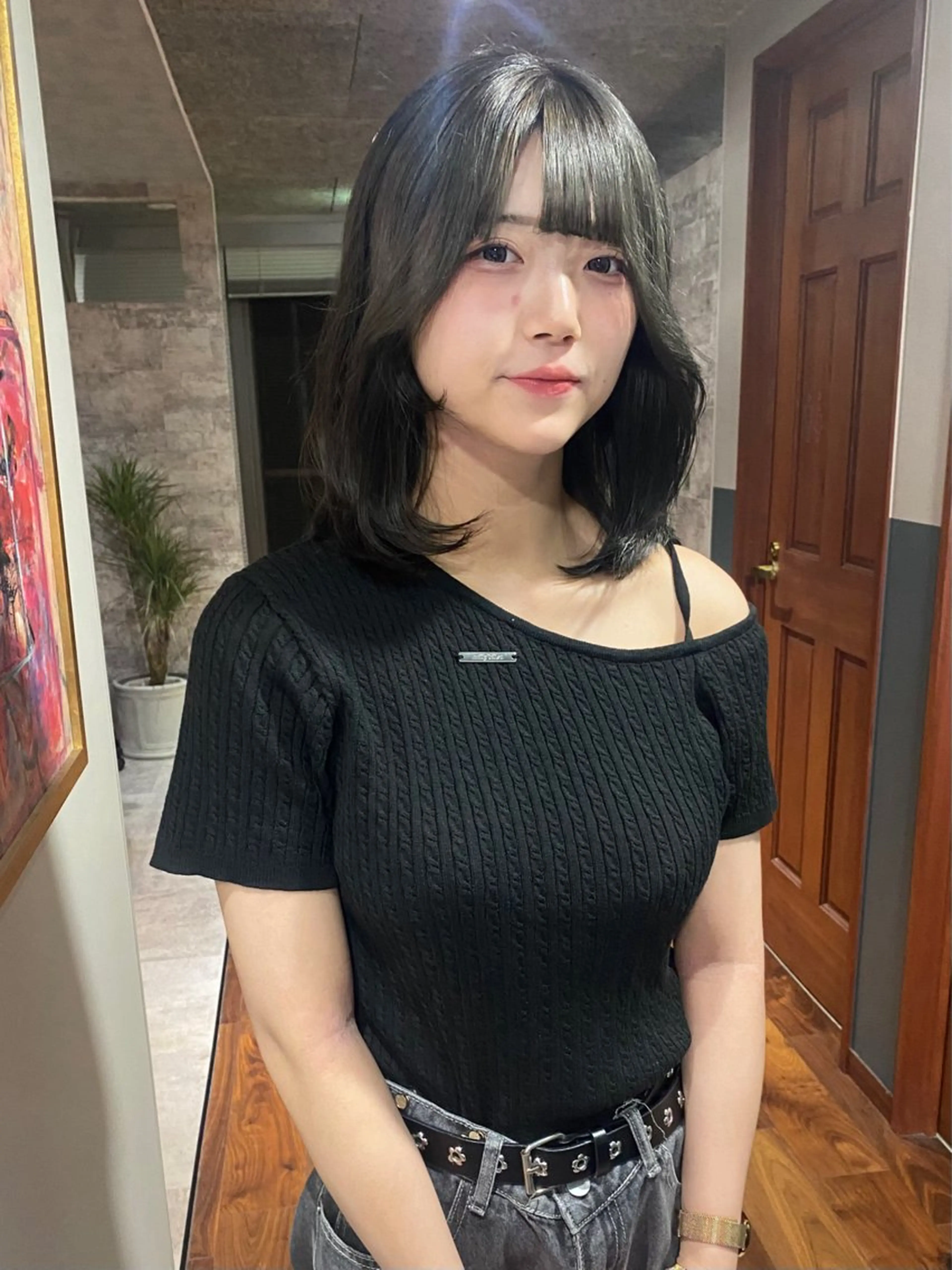 ミディアム カラー カット ヘアカラー トリートメント mai / linoah˚✧のヘアスタイル