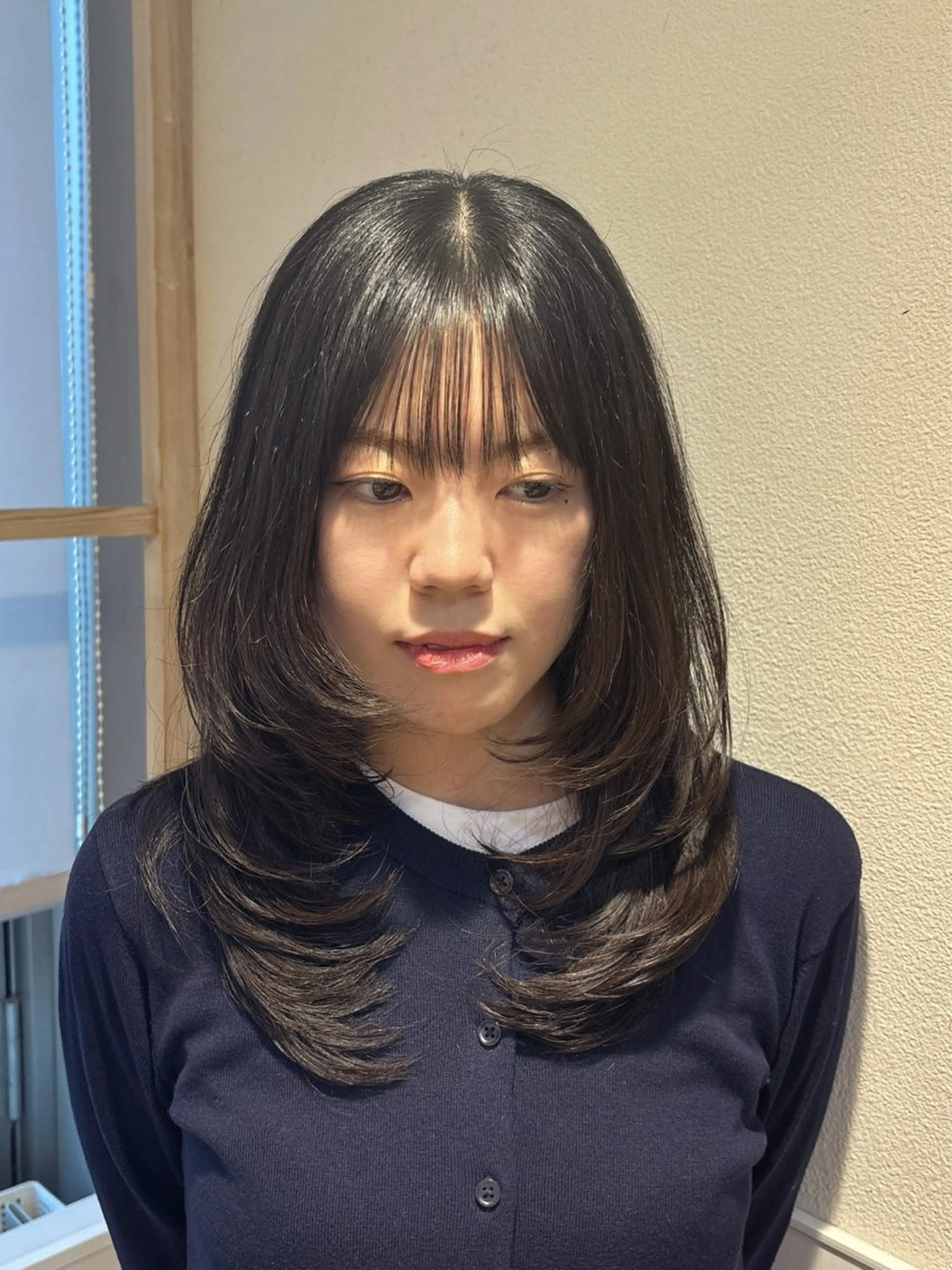 ミディアム ハイレイヤー レイヤーカット レイヤーカット✂️/ 新宿/Amiのヘアスタイル
