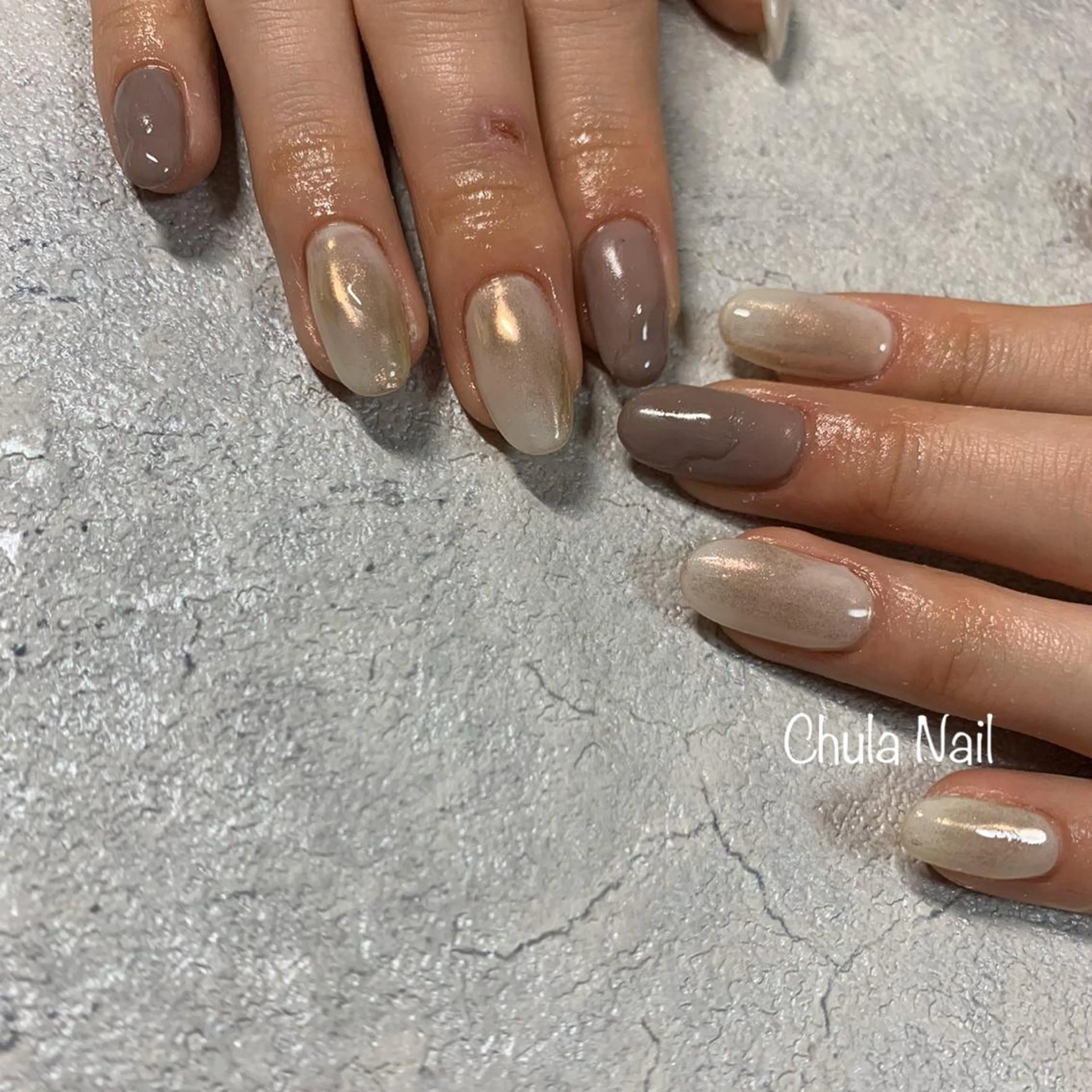 ネイル ニュアンスネイル ハンドネイル ëmma nail_ by chulaのネイルデザイン