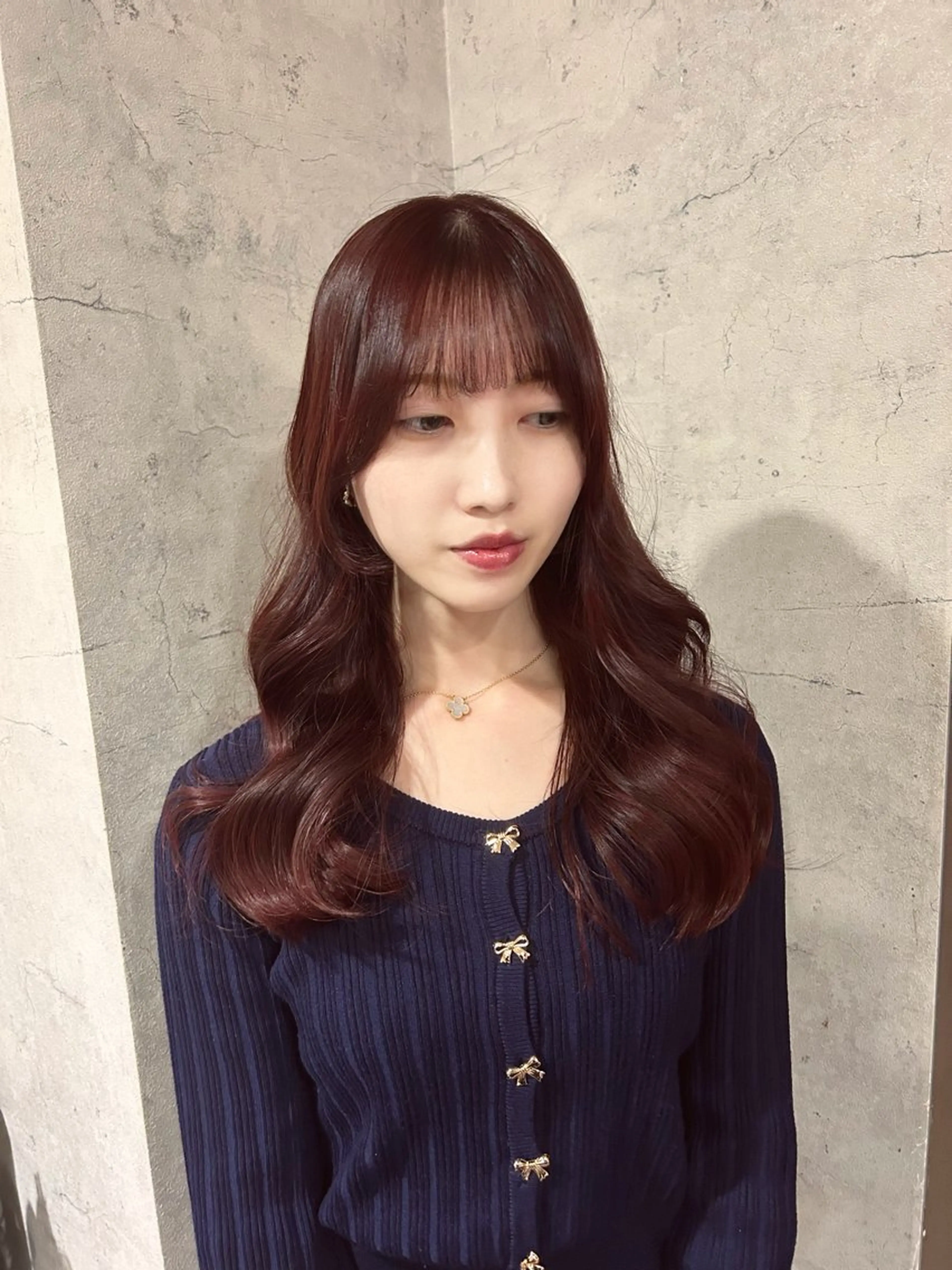 セミロング カラー ブリーチ ブリーチなしカラー レッドカラー カット ヘアカラー トリートメント パーソナルカラー 診断🍀マリンのヘアスタイル