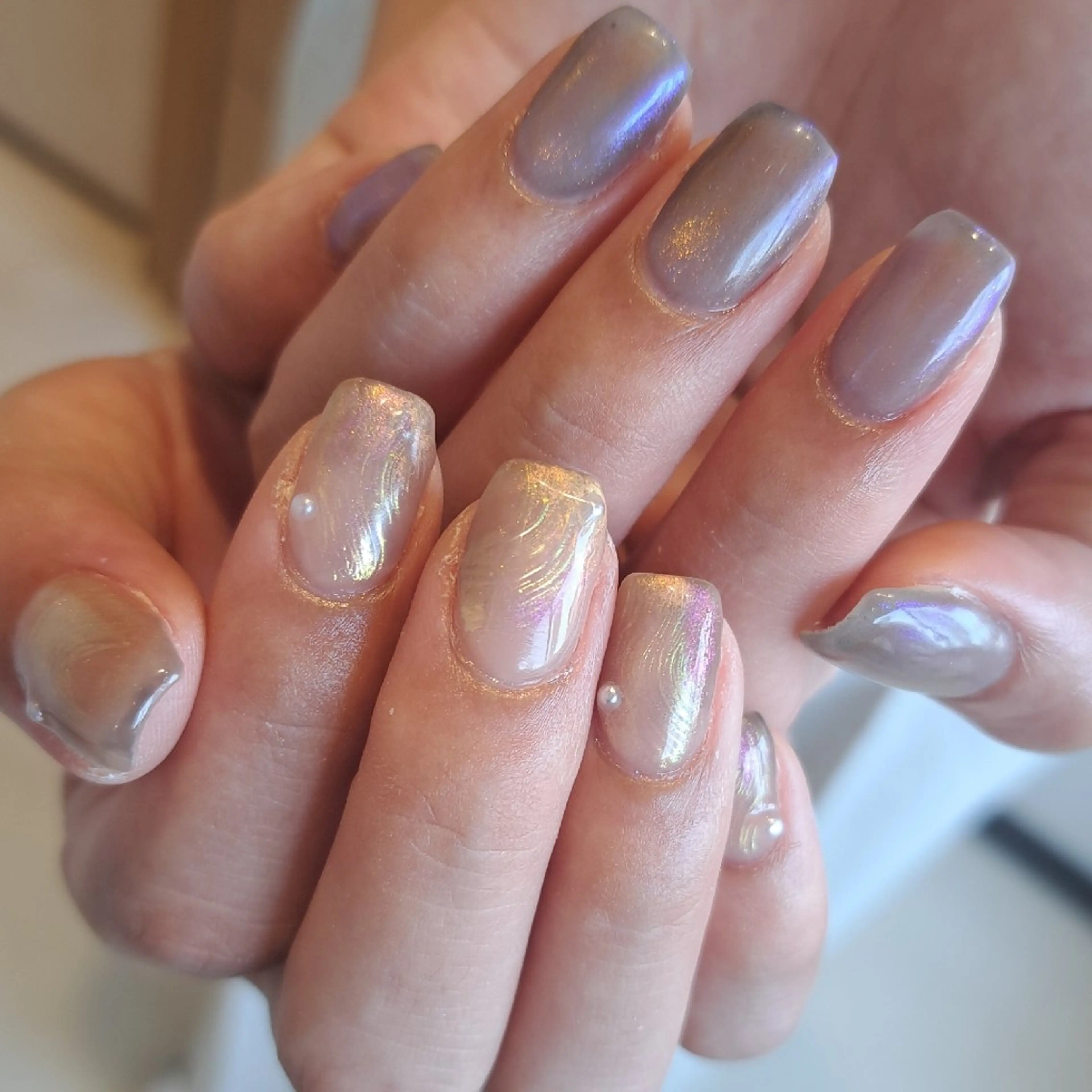 ネイル アートネイル ジェルネイル マグネットネイル ミラーネイル 持ち込み ハンドネイル Nail mood デザイン持ち込みokのネイルデザイン