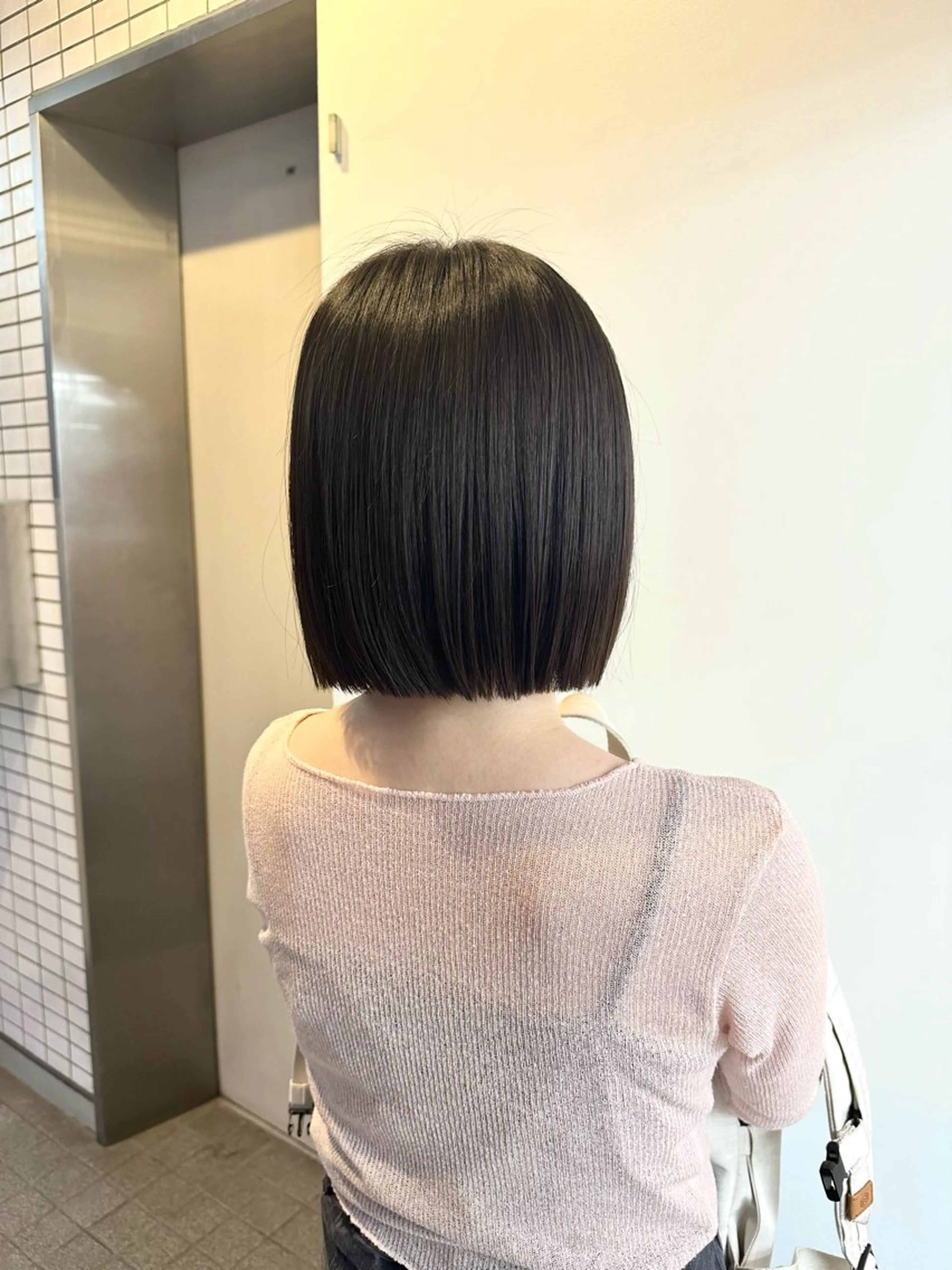 ショート カラー カット ヘアカラー トリートメント 原宿/韓国ボブ /くびれボブ/優希のヘアスタイル