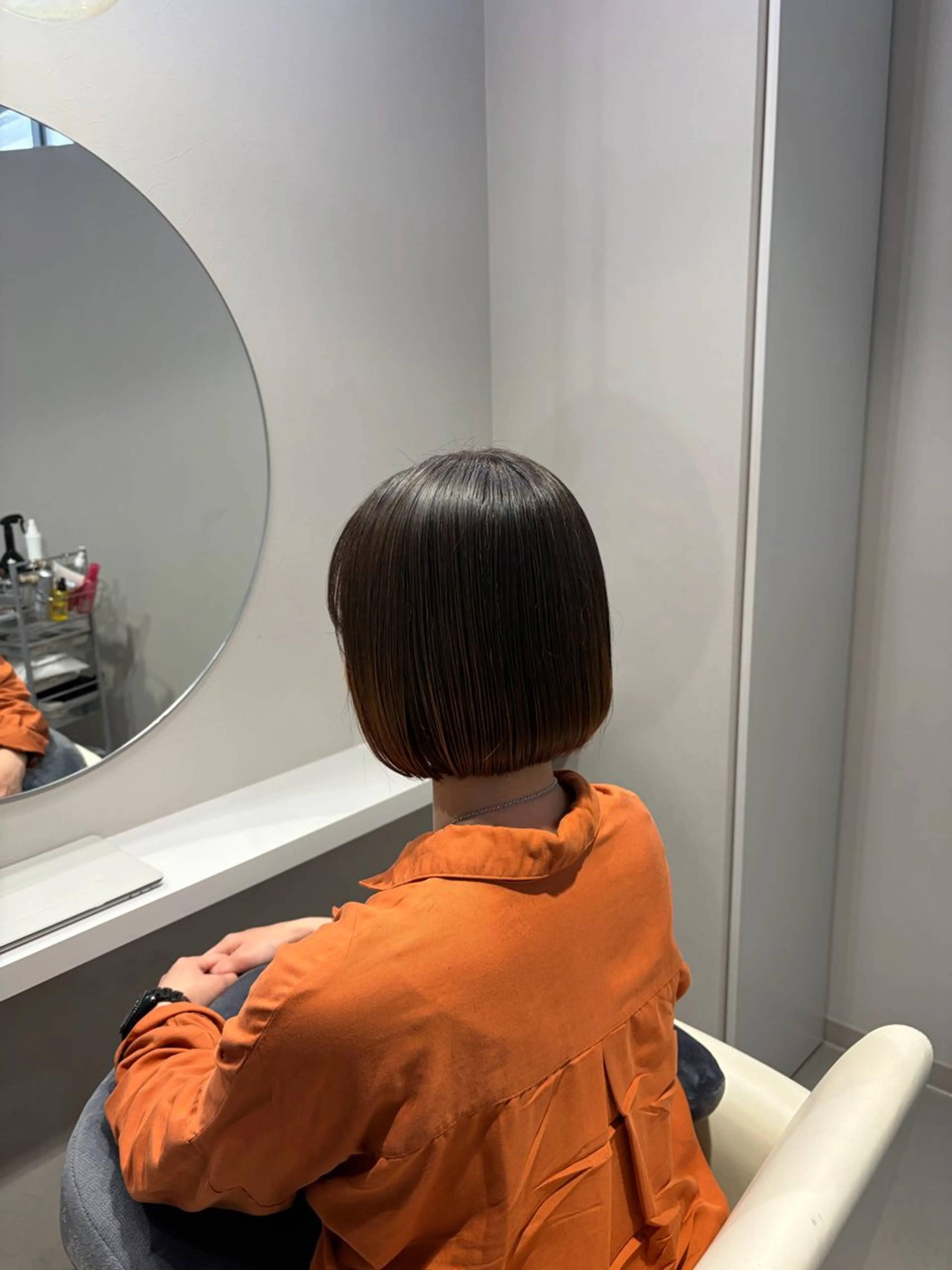 ショート 切りっぱなしボブ ボブ カット 🌻東尾 凜🌻のヘアスタイル