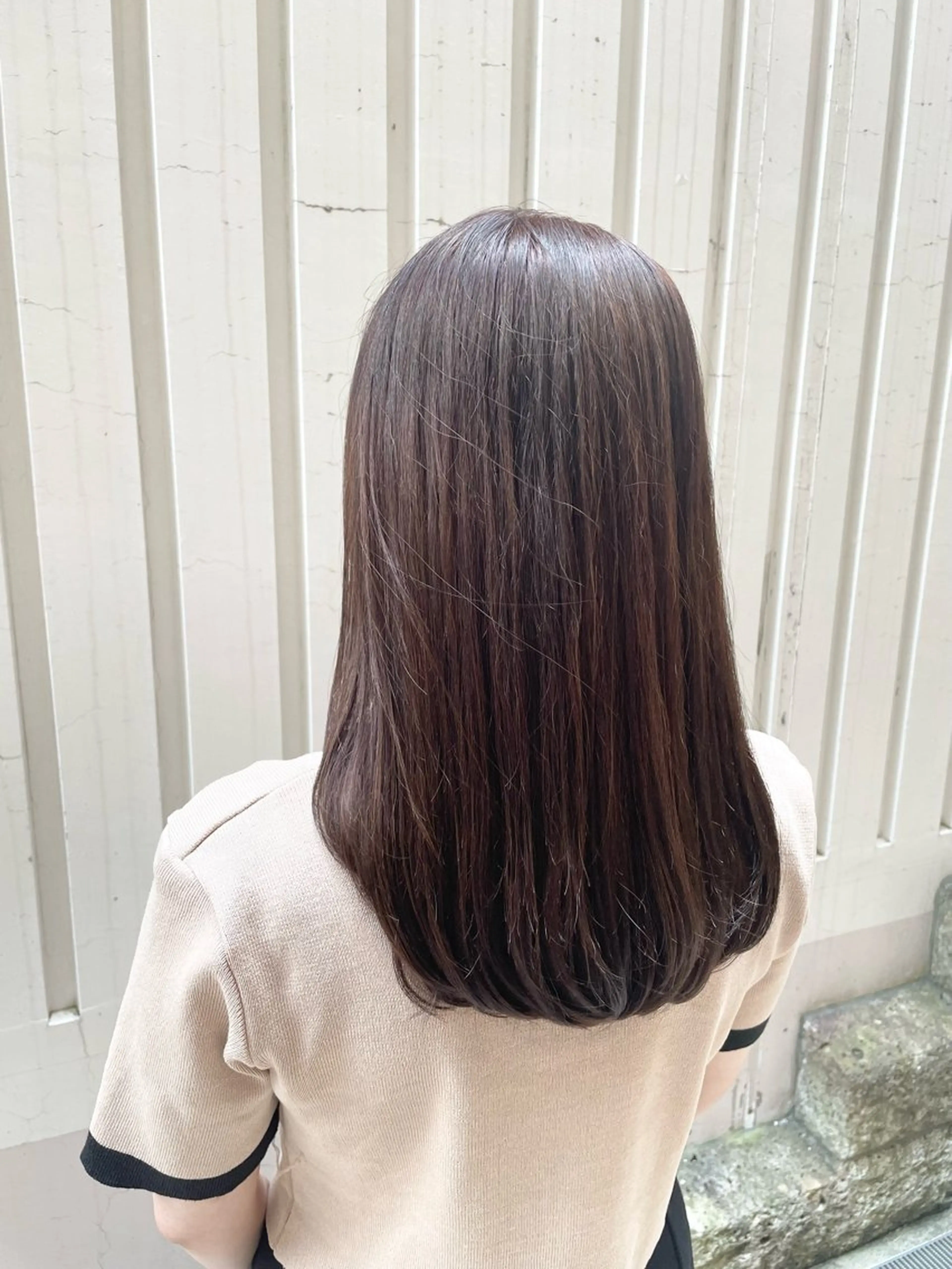 ミディアム ピンクブラウン MIKU ナチュラルヘア✂️✨のヘアスタイル