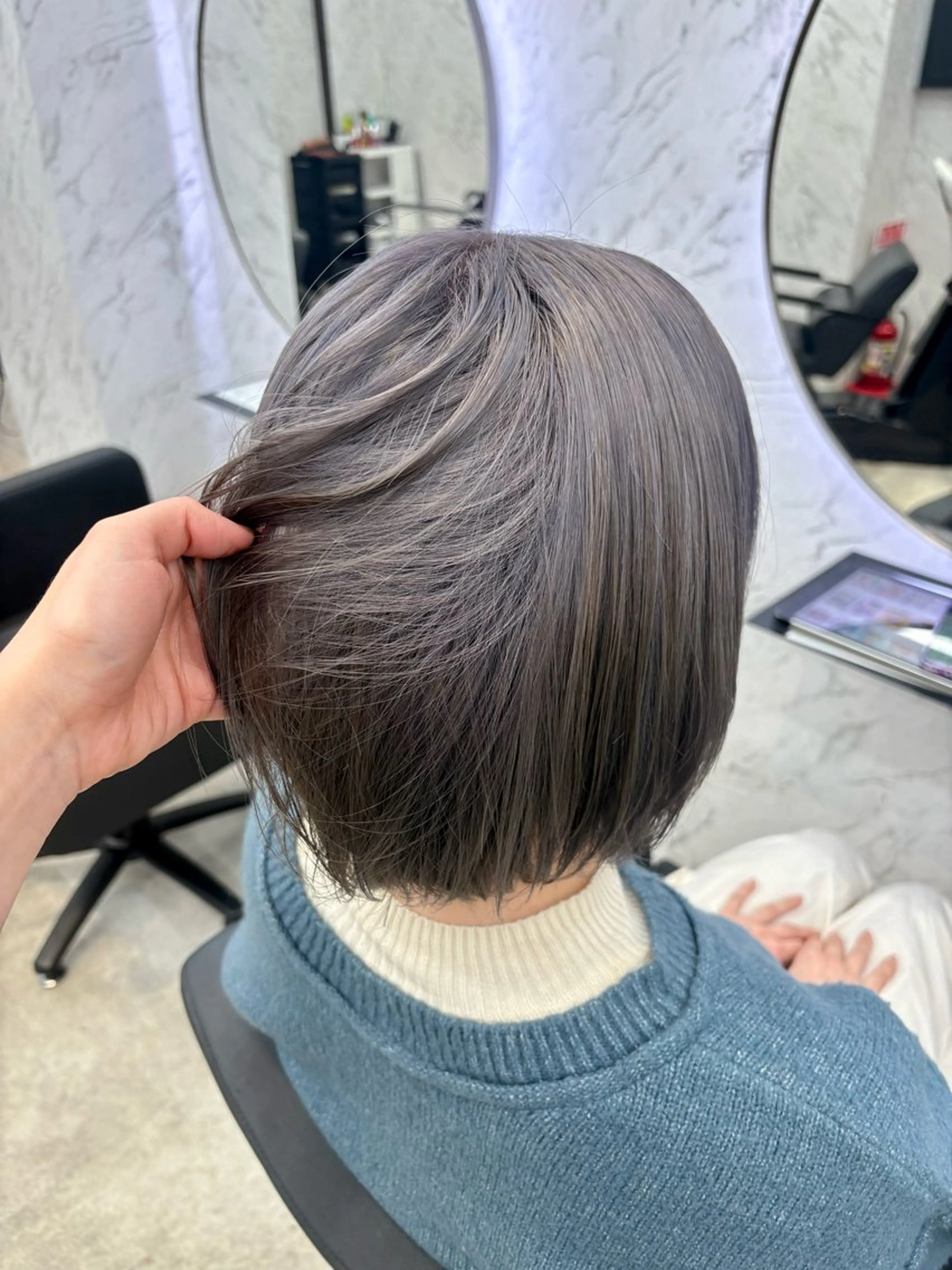 セミロング カラー ヘアカラー 韓国ヘア🎀 /♡𝓝𝓸𝓪♡のヘアスタイル