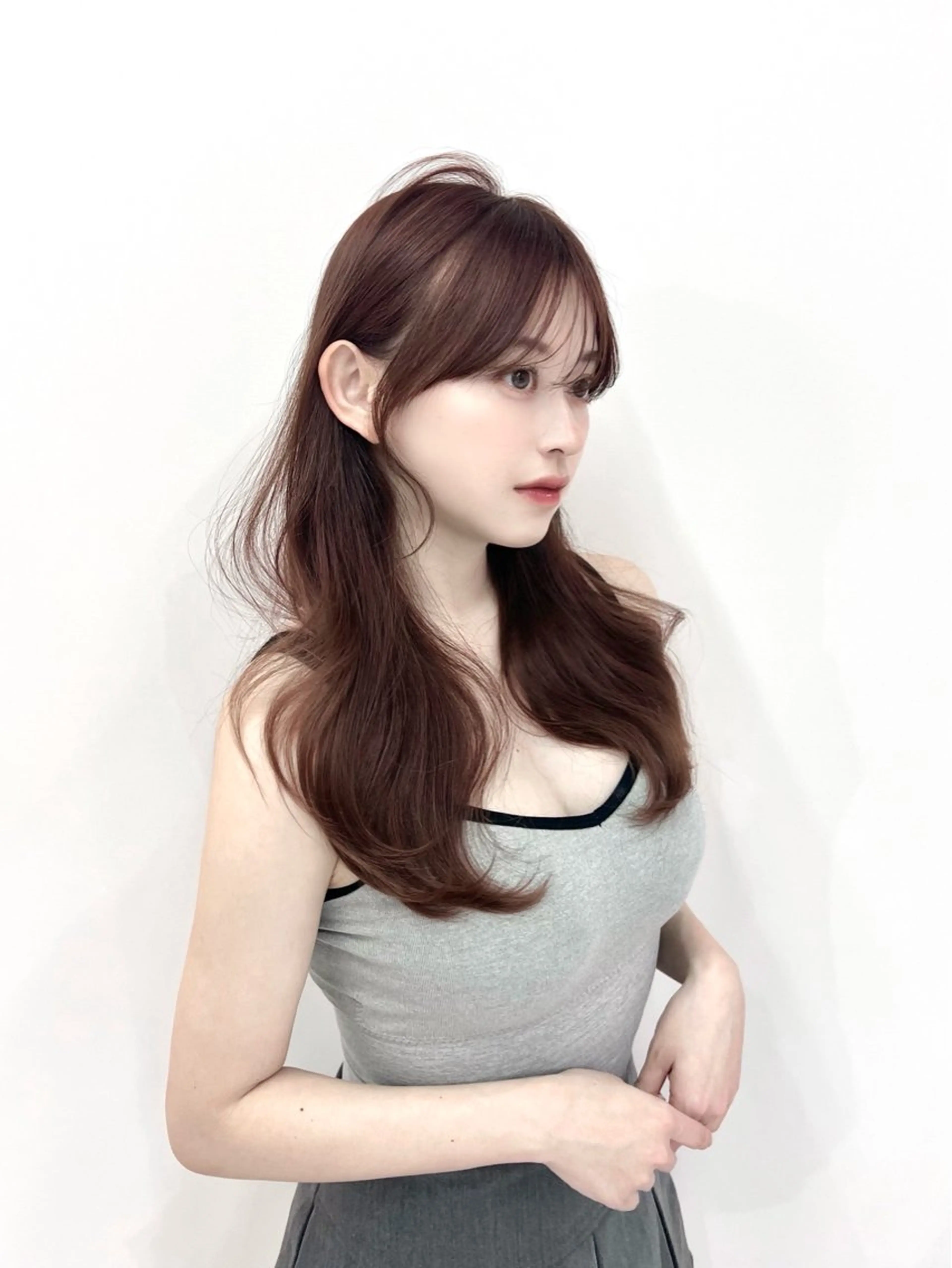 ロング カット ヘアカラー トリートメント 韓国/縮毛矯正/ カンタのヘアスタイル