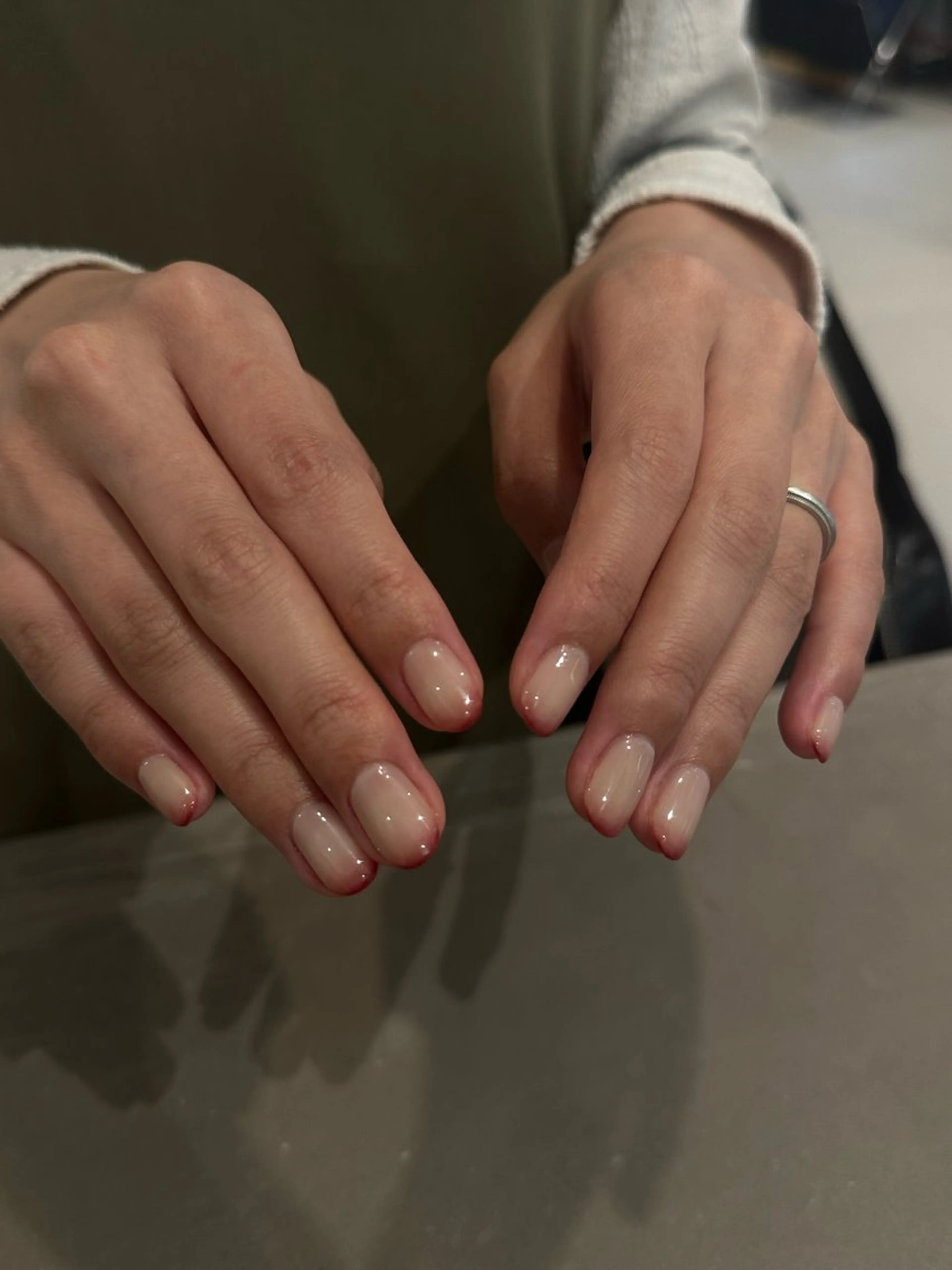 ネイル ニュアンスネイル ハンドネイル NINE_ SAKIのネイルデザイン