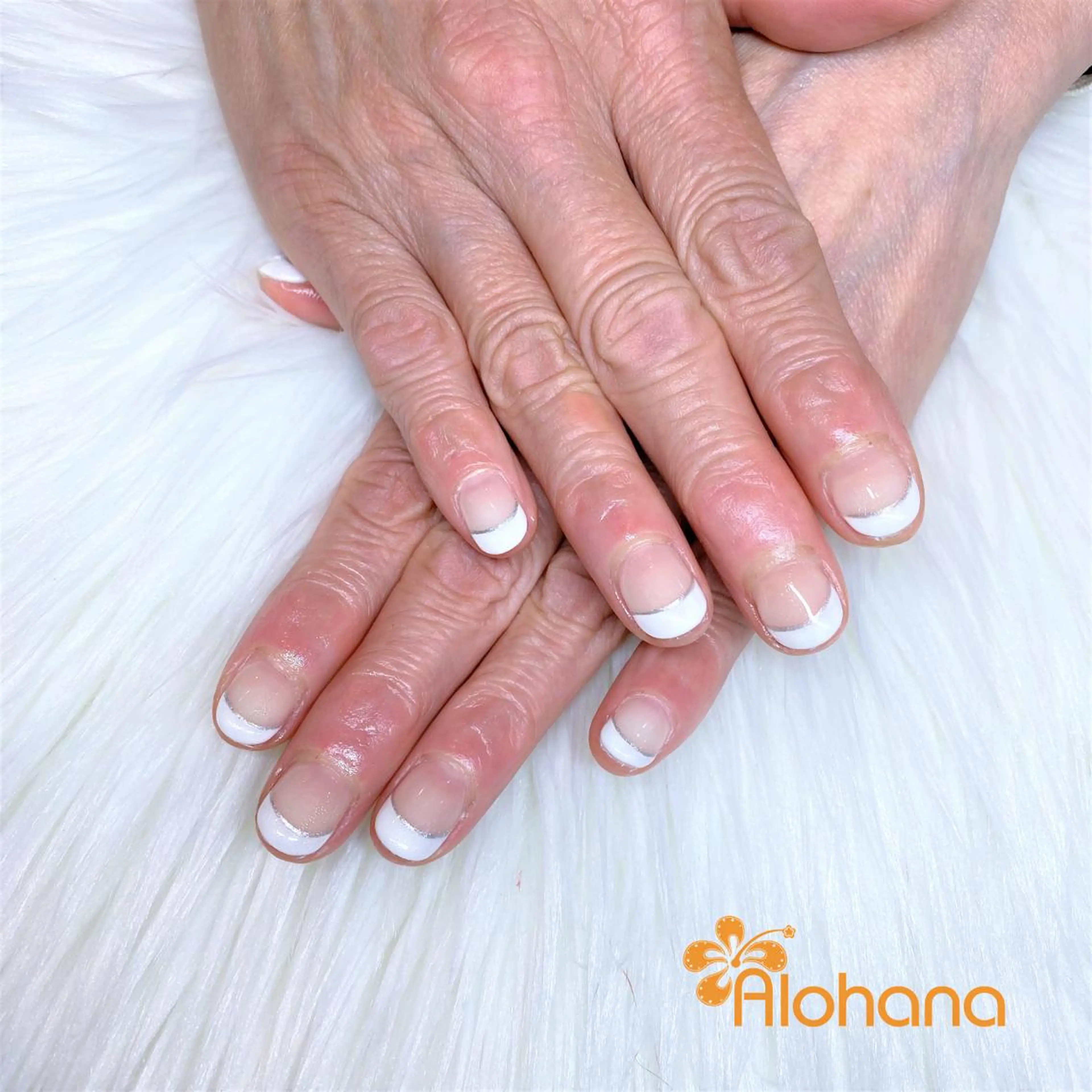 ネイル フレンチネイル ハンドネイル Alohana Minaのネイルデザイン