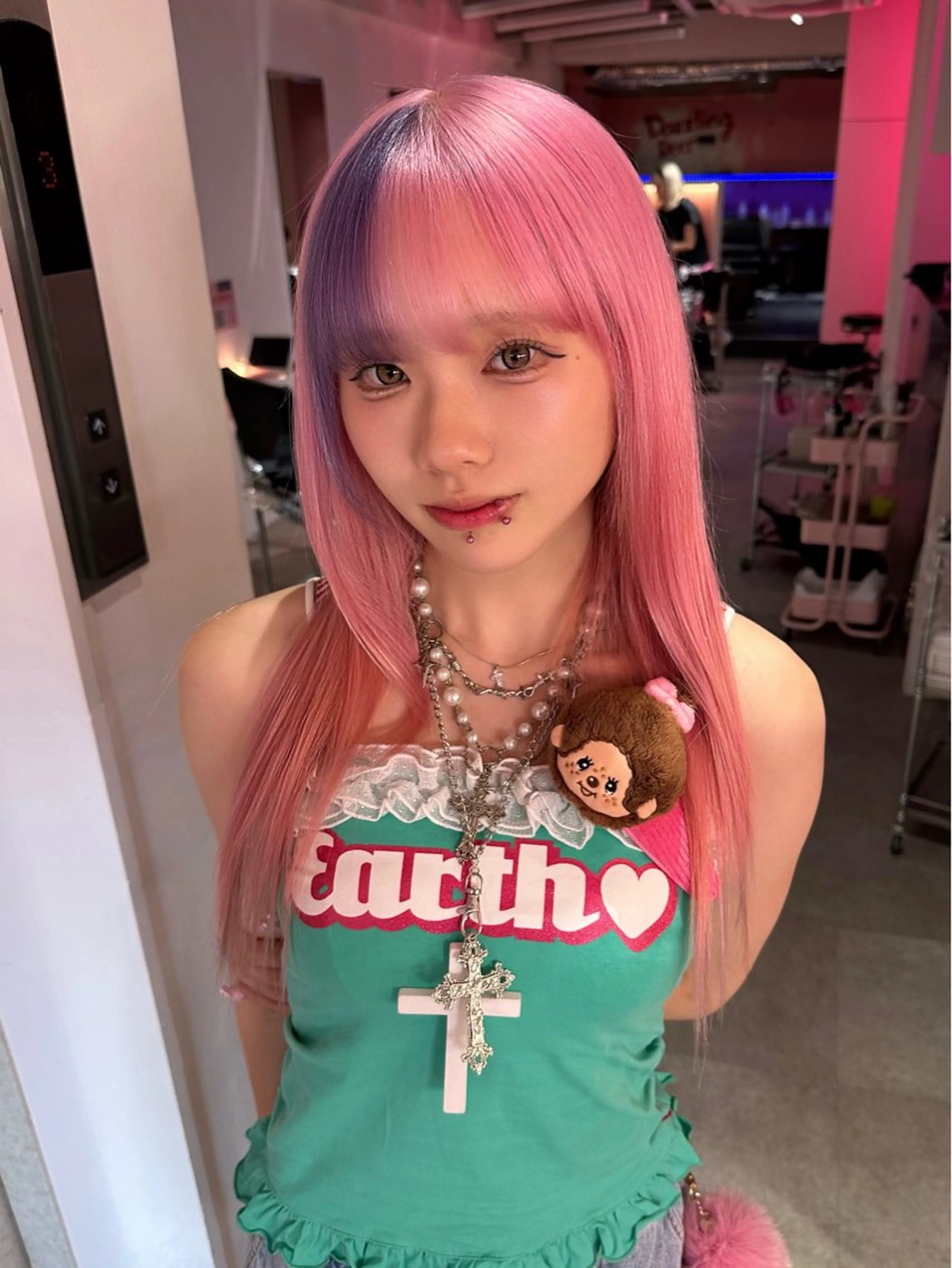 セミロング カラー ヘアカラー トリートメント ブリーチカラー /MAHIROのヘアスタイル