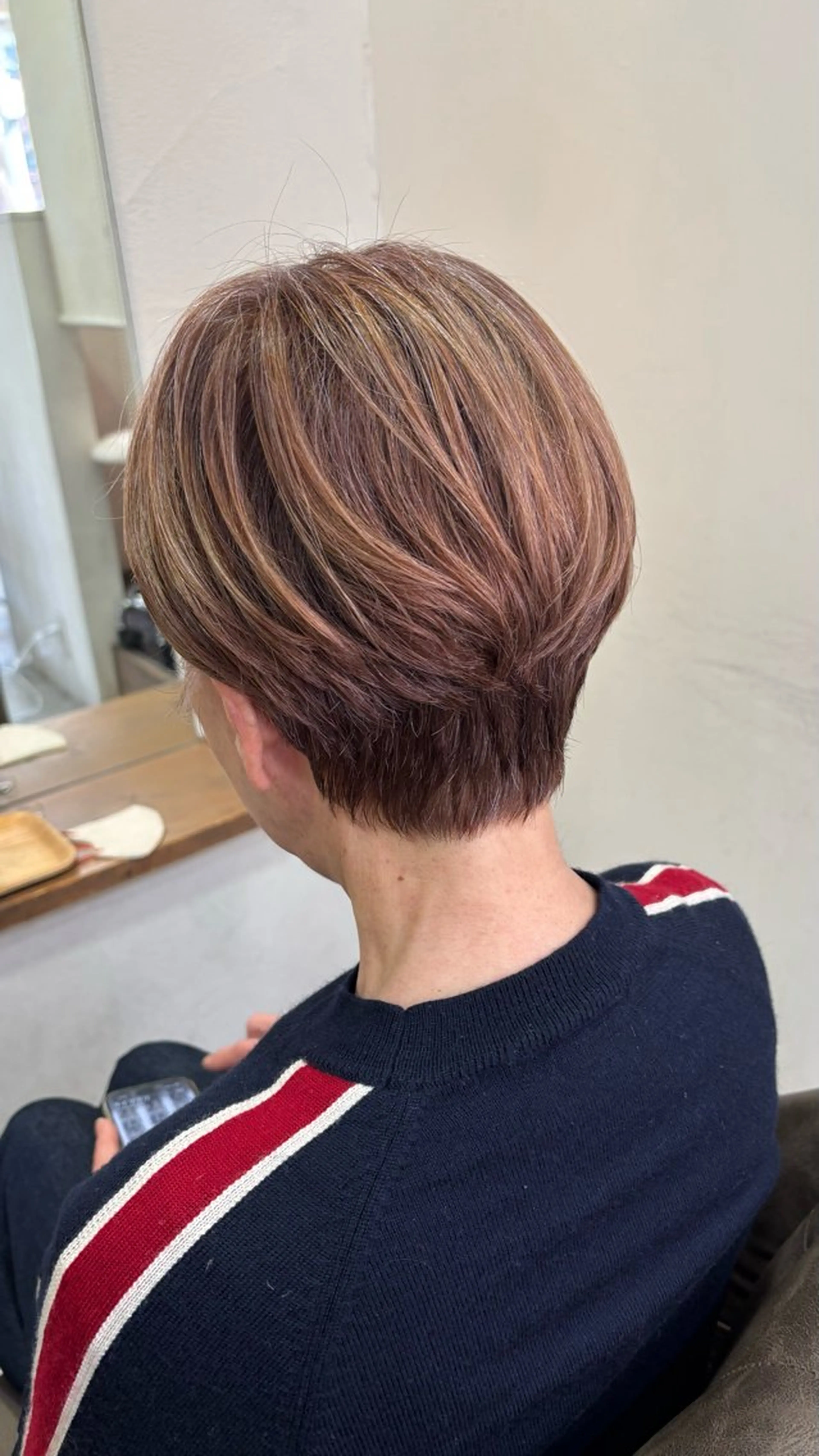 ショート ショート・パーマ・デ ザインカラー/むつみのヘアスタイル