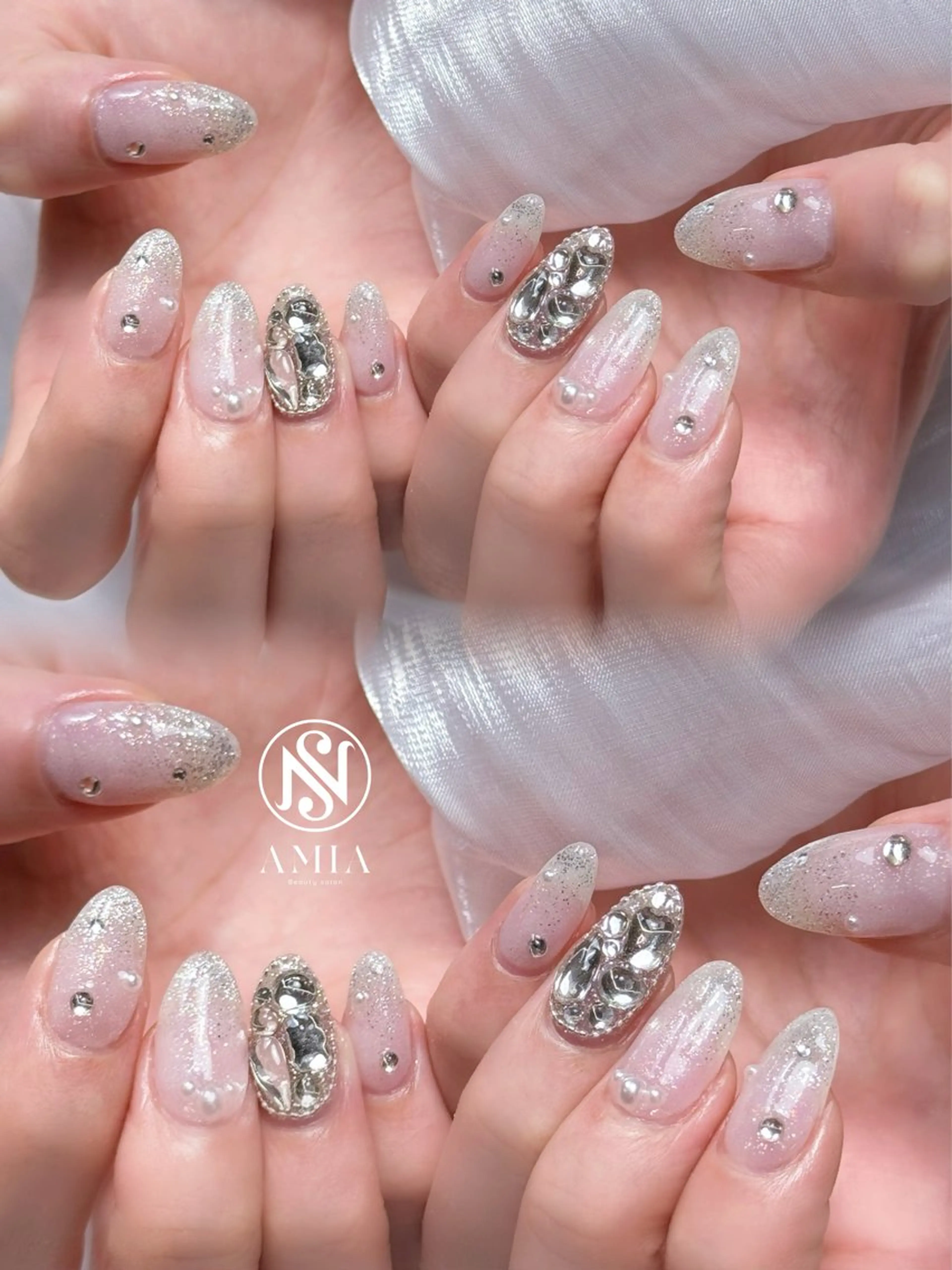 セミロング ハンドネイル AMIA BEAUTY SALON所属・🌟AMIA BEAUTY🌟のネイルデザイン