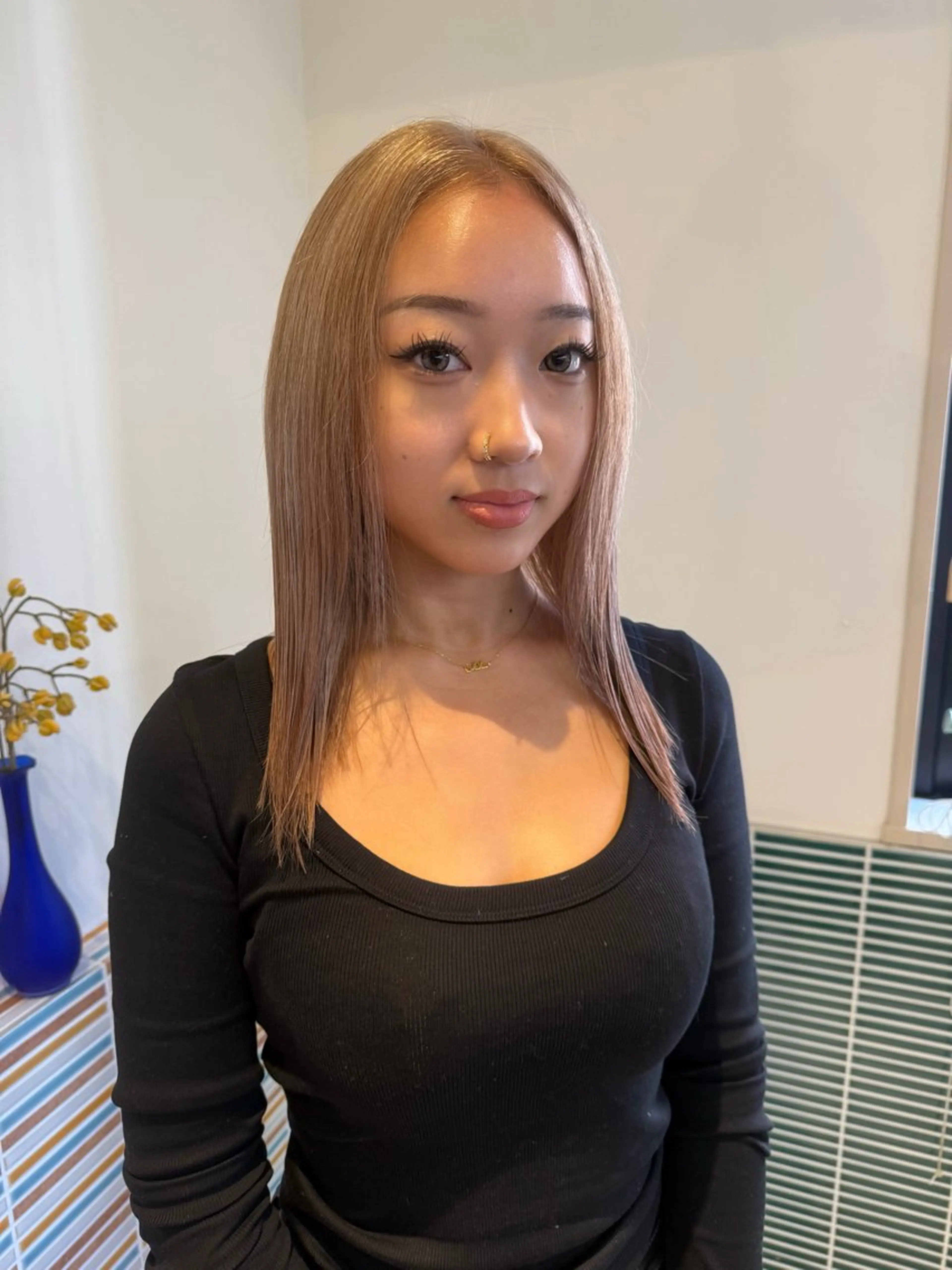 セミロング カラー ヘアカラー カラー特化/ブリーチ 梅田中崎町/あかりのヘアスタイル