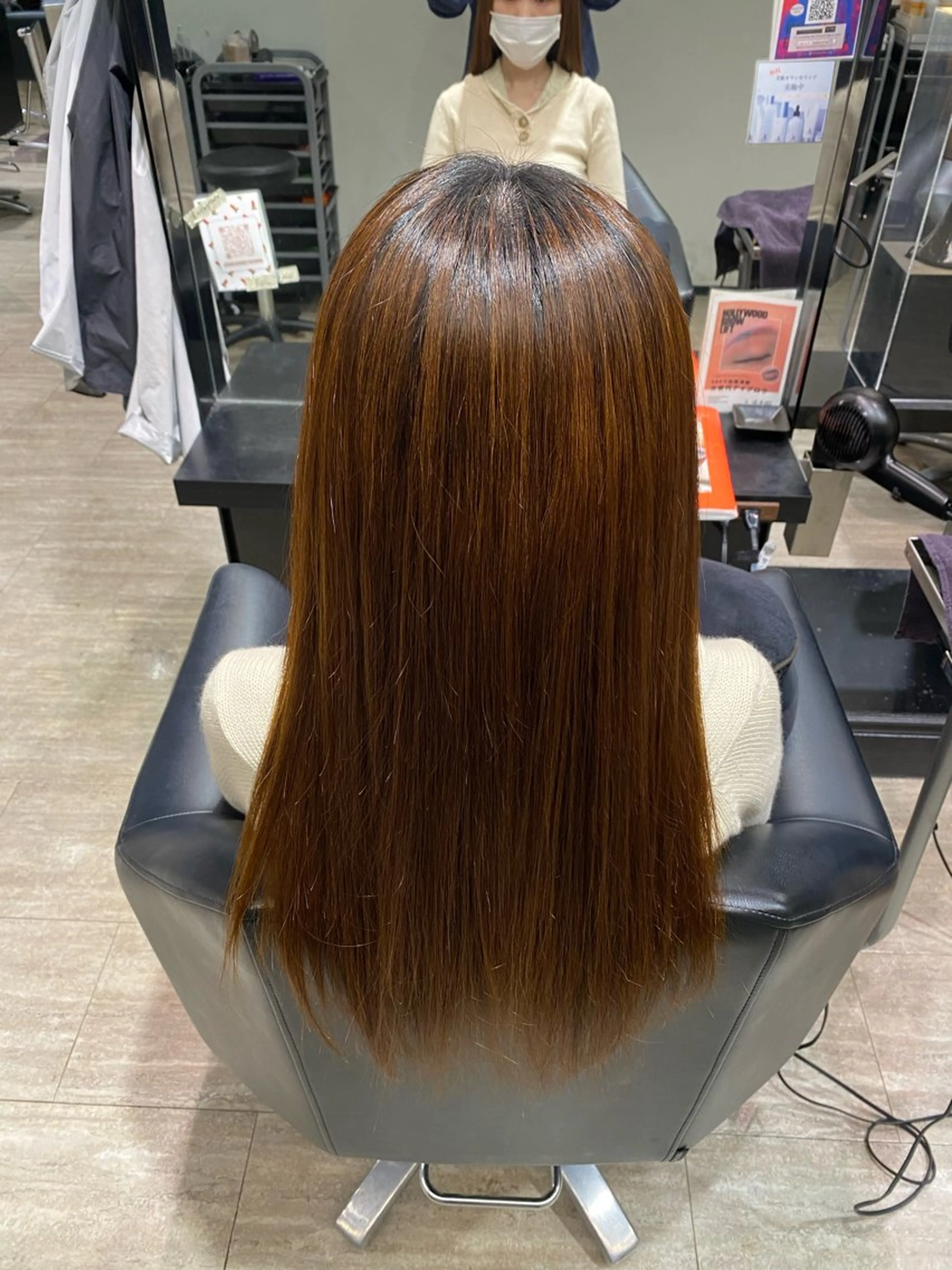 ロング 縮毛矯正 縮毛矯正 水野 聖哉のヘアスタイル