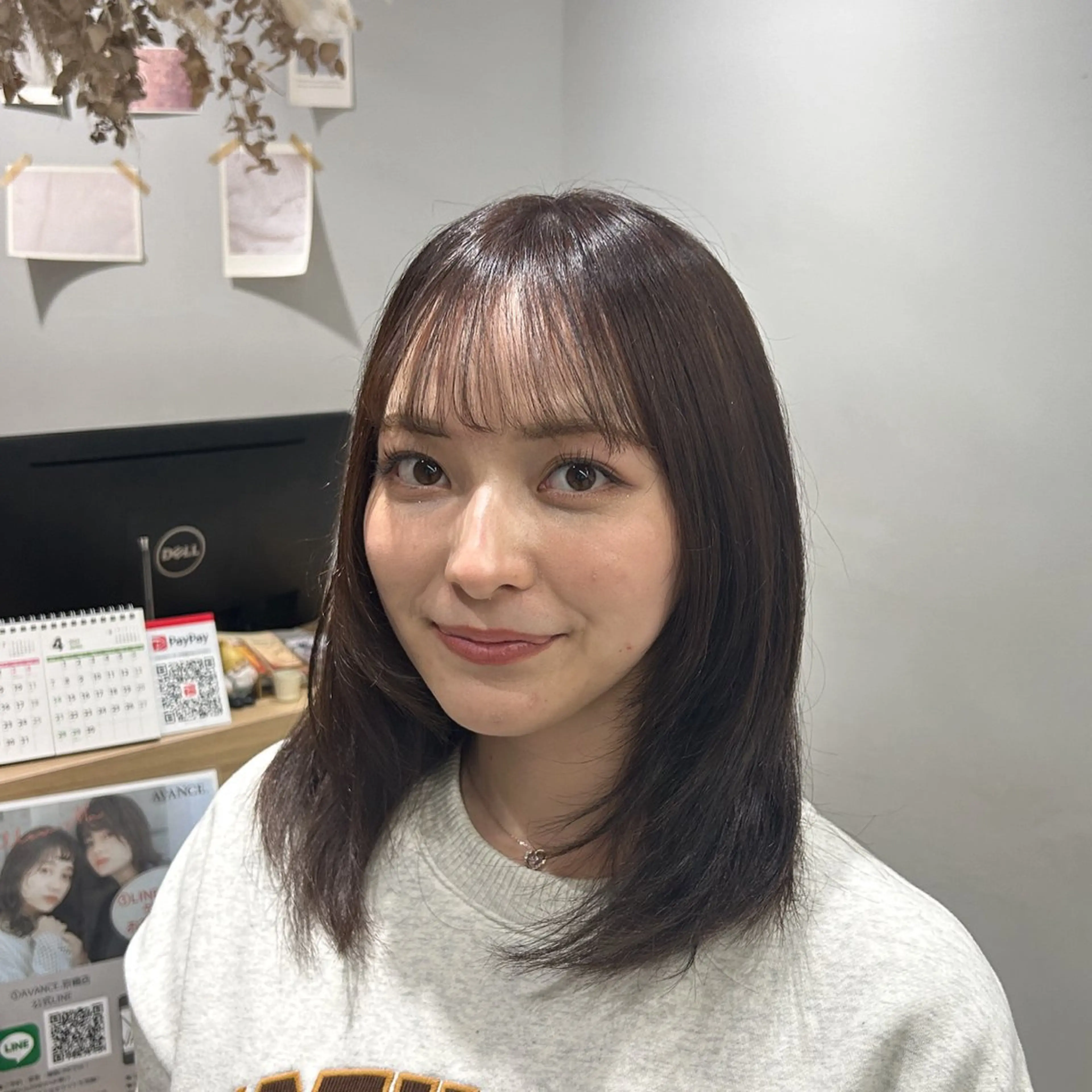 ミディアム ハイレイヤー レイヤーカット 韓国ヘア×レイヤー カット/上田丈也のヘアスタイル