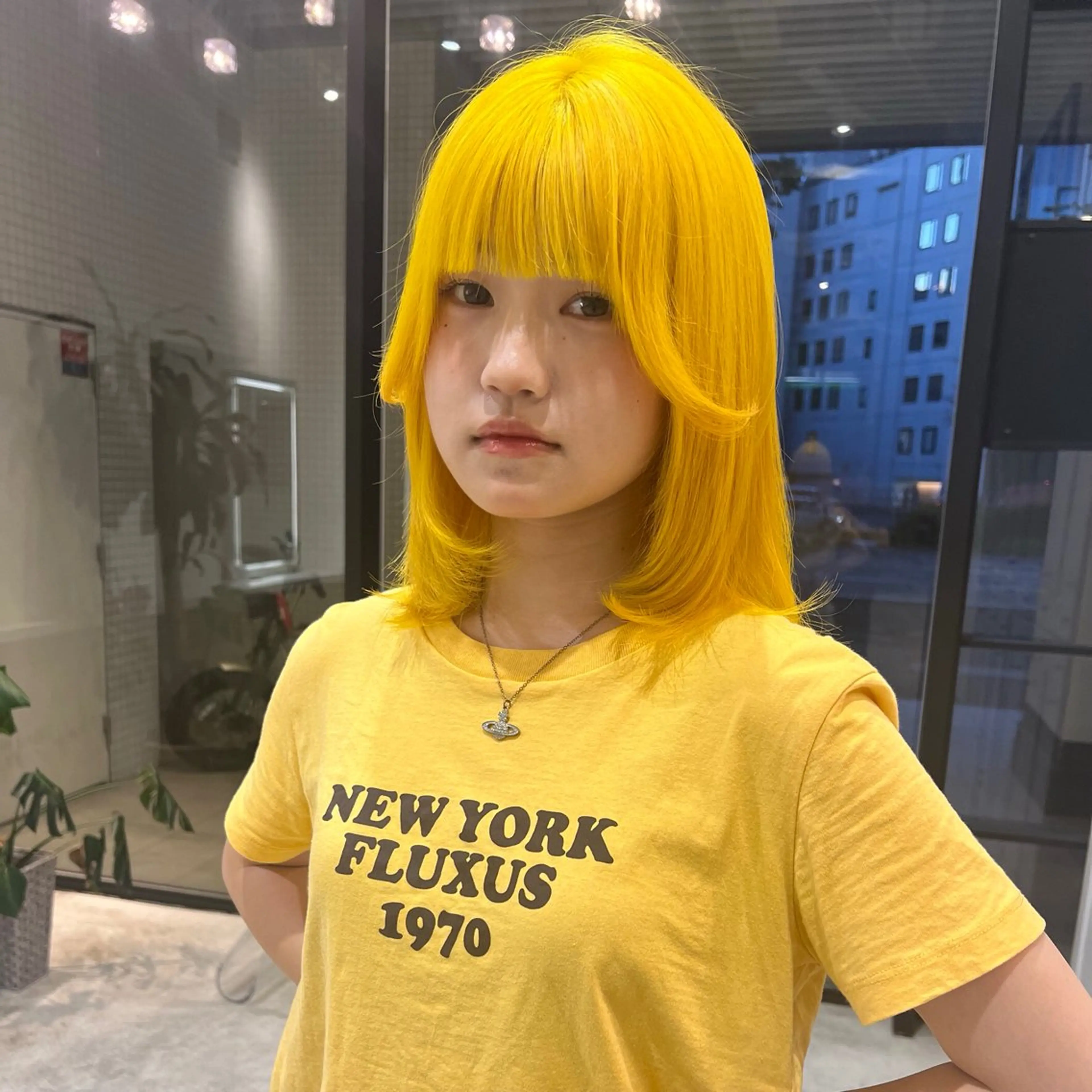 ミディアム 名古屋/落ちる黒 黒染め落としのヘアスタイル