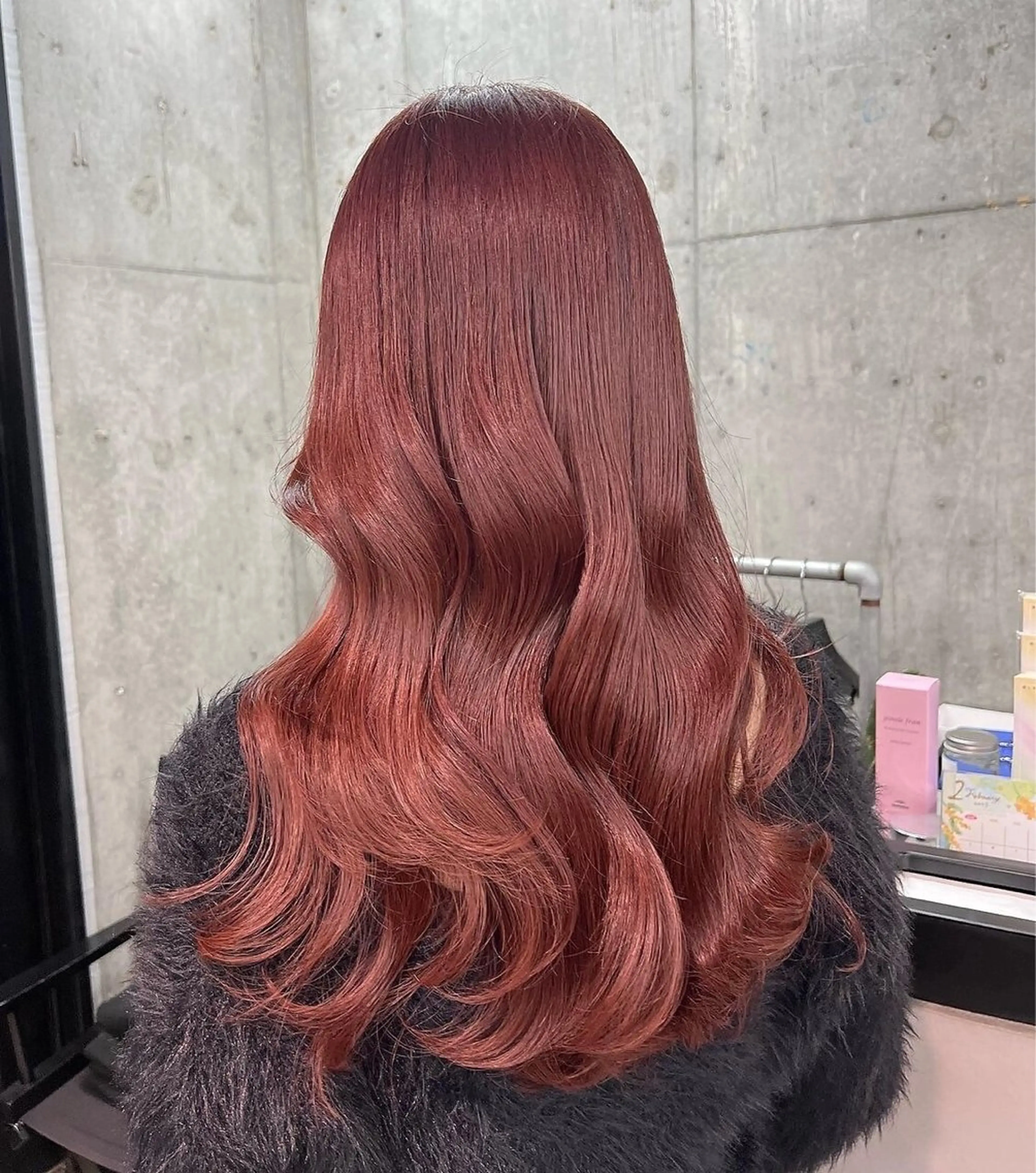 ロング カラー ブリーチ ダブルカラー ブリーチなしカラー レッドカラー ヘアカラー トリートメント 透明感カラー ✨ 韓国艶髪💗菅原のヘアスタイル