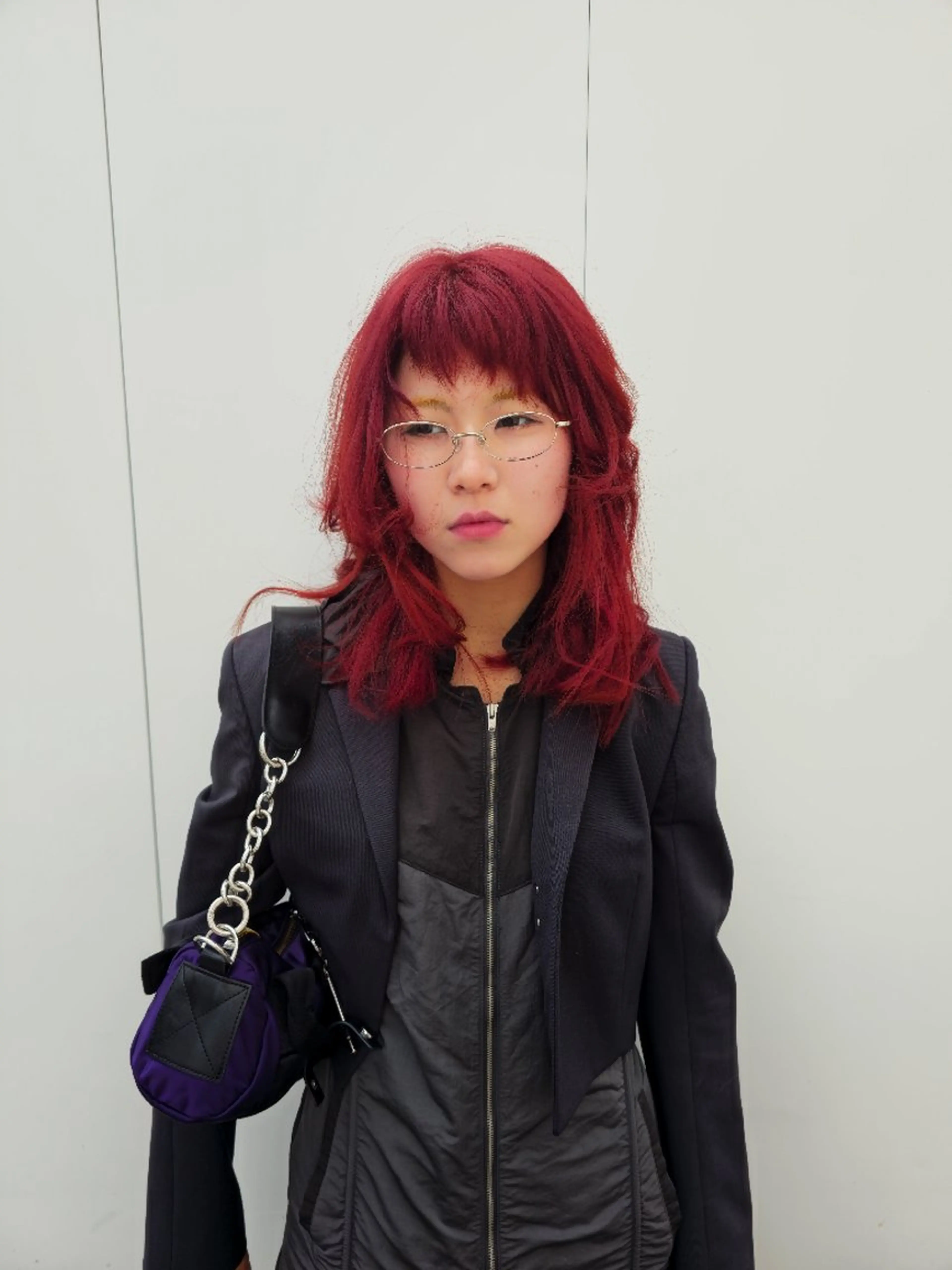 セミロング カラー ブリーチ OMA　 カタギシのヘアスタイル