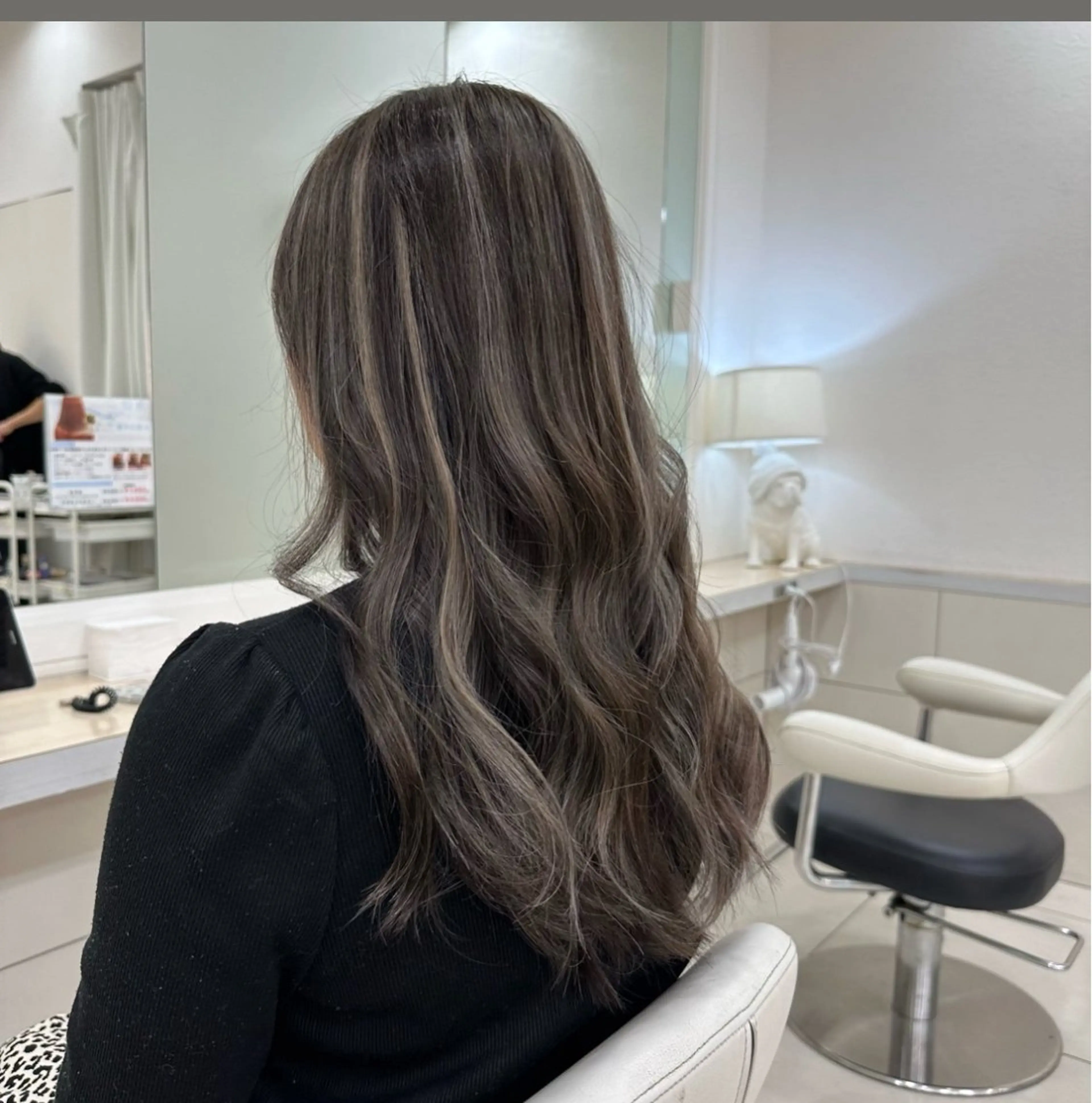 ロング カラー グレージュ ハイライト特化/艶カ ラー/FUMIYAのヘアスタイル