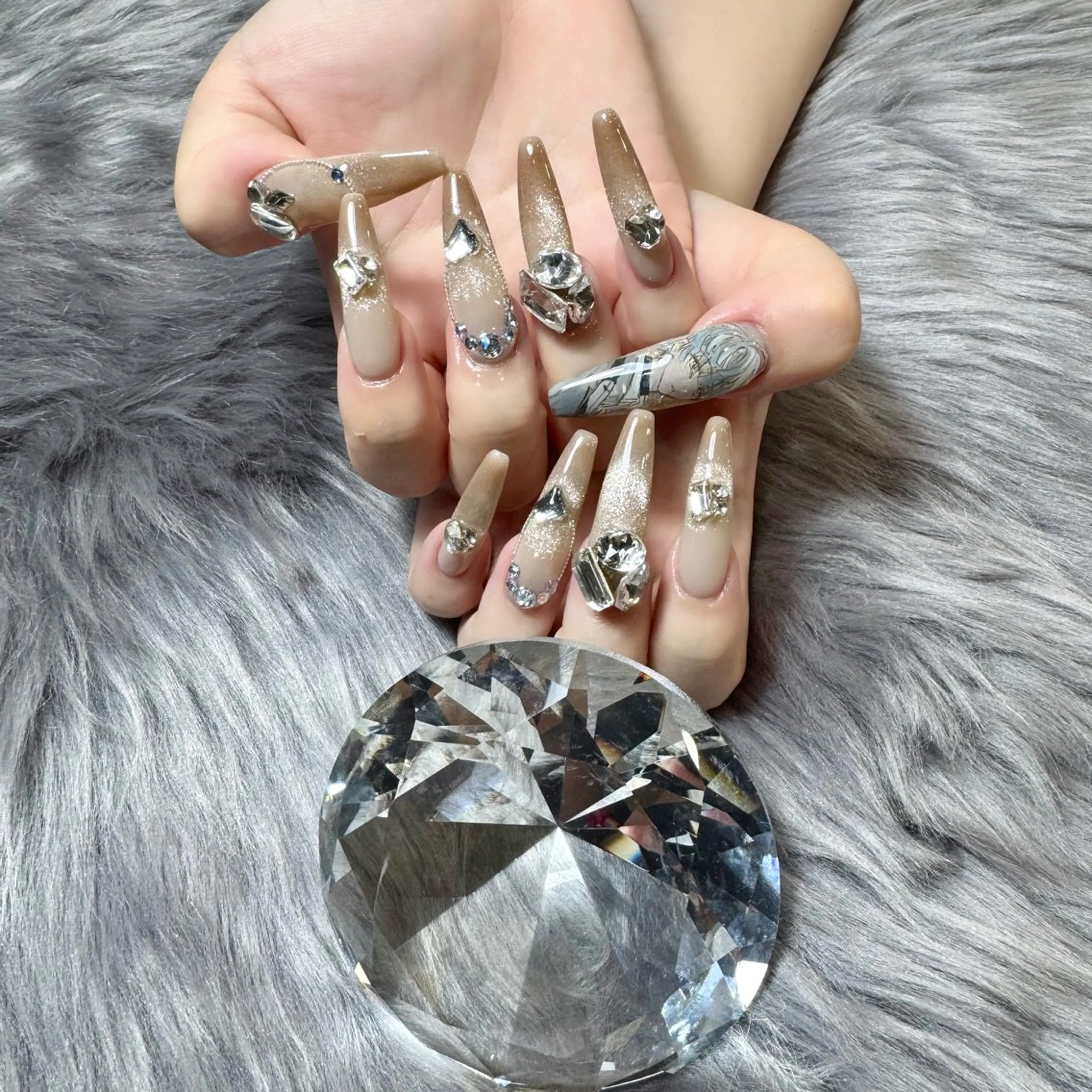 ネイル ロングネイル ネイルチップ ハンドネイル Doris Nail Salonのネイルデザイン